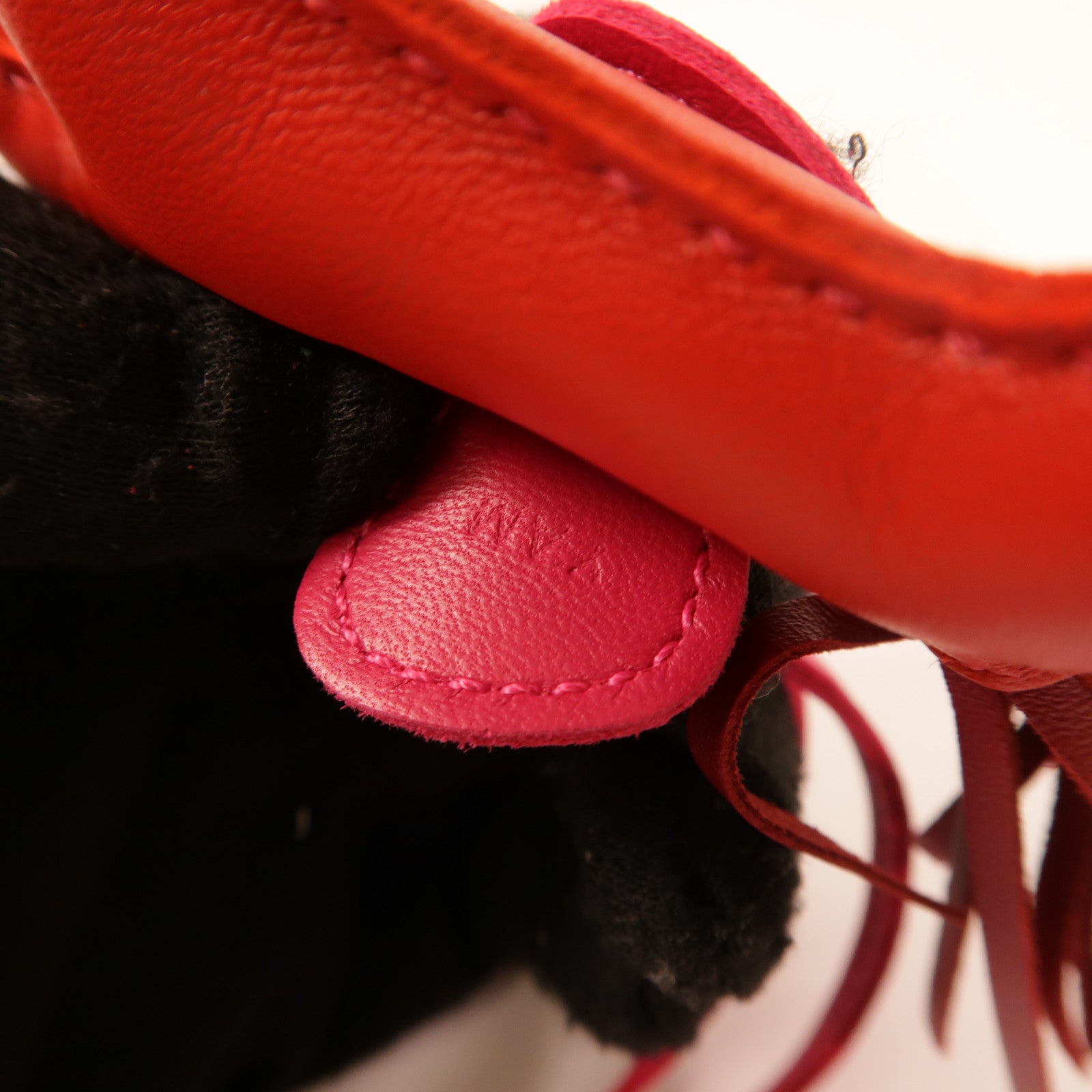 HERMES Swift皮革Redeo PM Charm掛飾Rubis