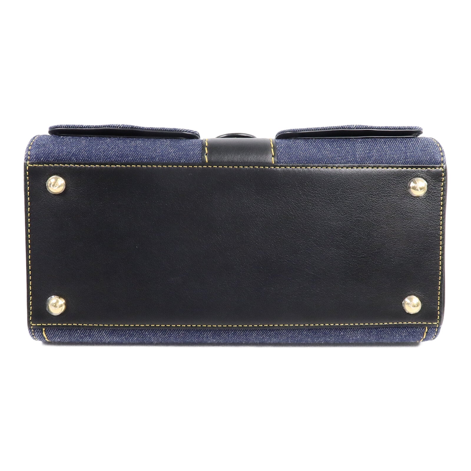 Delvaux 牛仔布Brillant Trench手挽肩背兩用袋