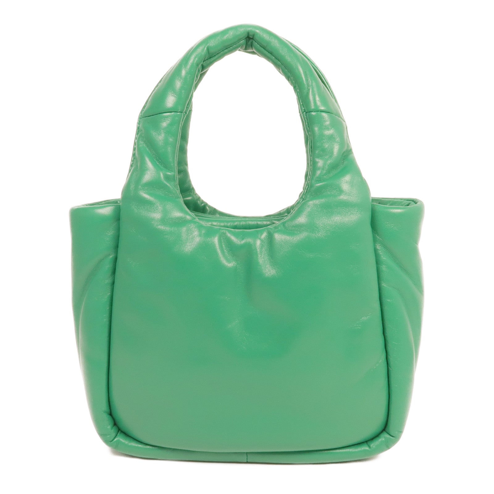 PRADA 【激減優惠】Nappa皮革Small Soft Padded Bag銀扣手挽肩背兩用袋