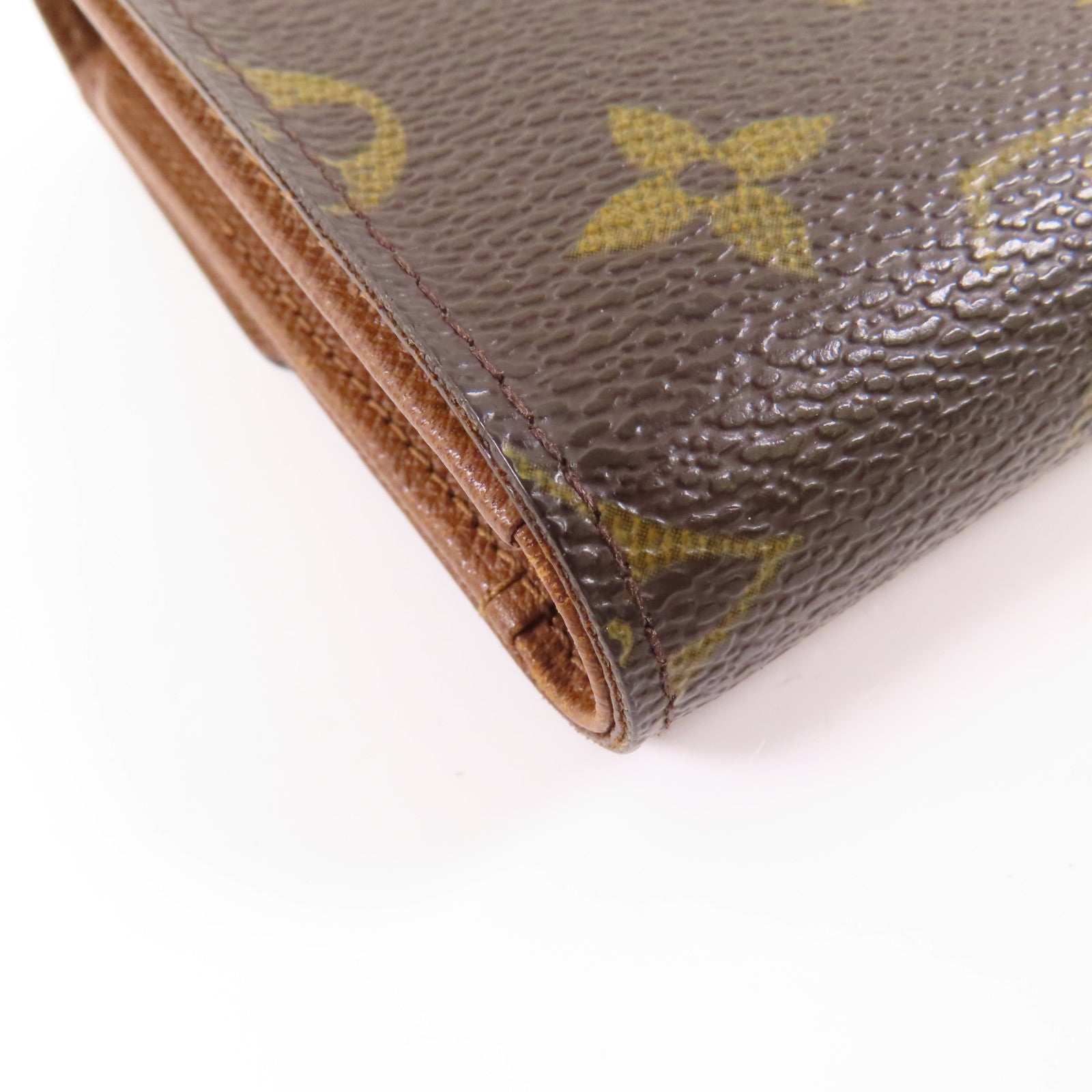 LOUIS VUITTON Monogram Porte Tresor Etui Papiers金扣錢包