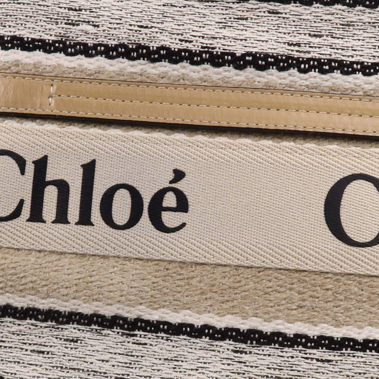 Chloe 帆布Woody Medium Tote手挽袋