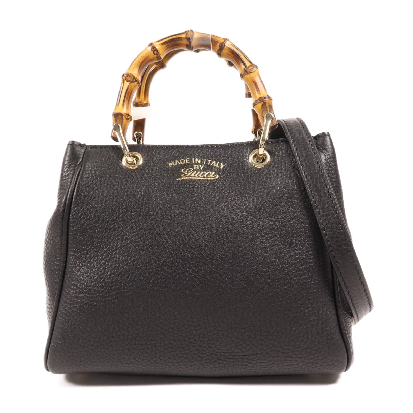 GUCCI 牛皮皮革2 Way Shoulder金扣手挽肩背兩用袋