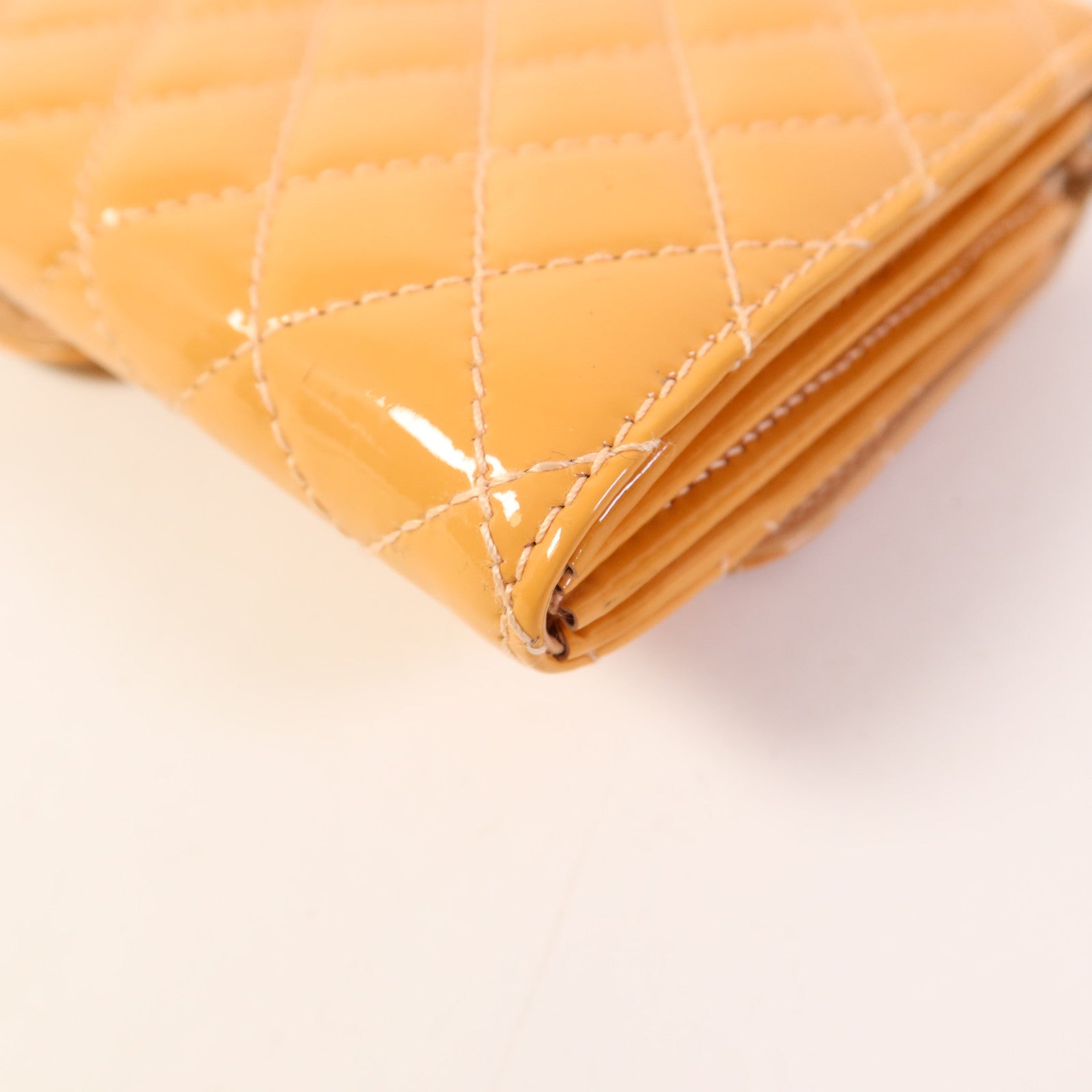 CHANEL 漆皮皮革Chain Shoulder Bag銀扣鏈帶肩背袋