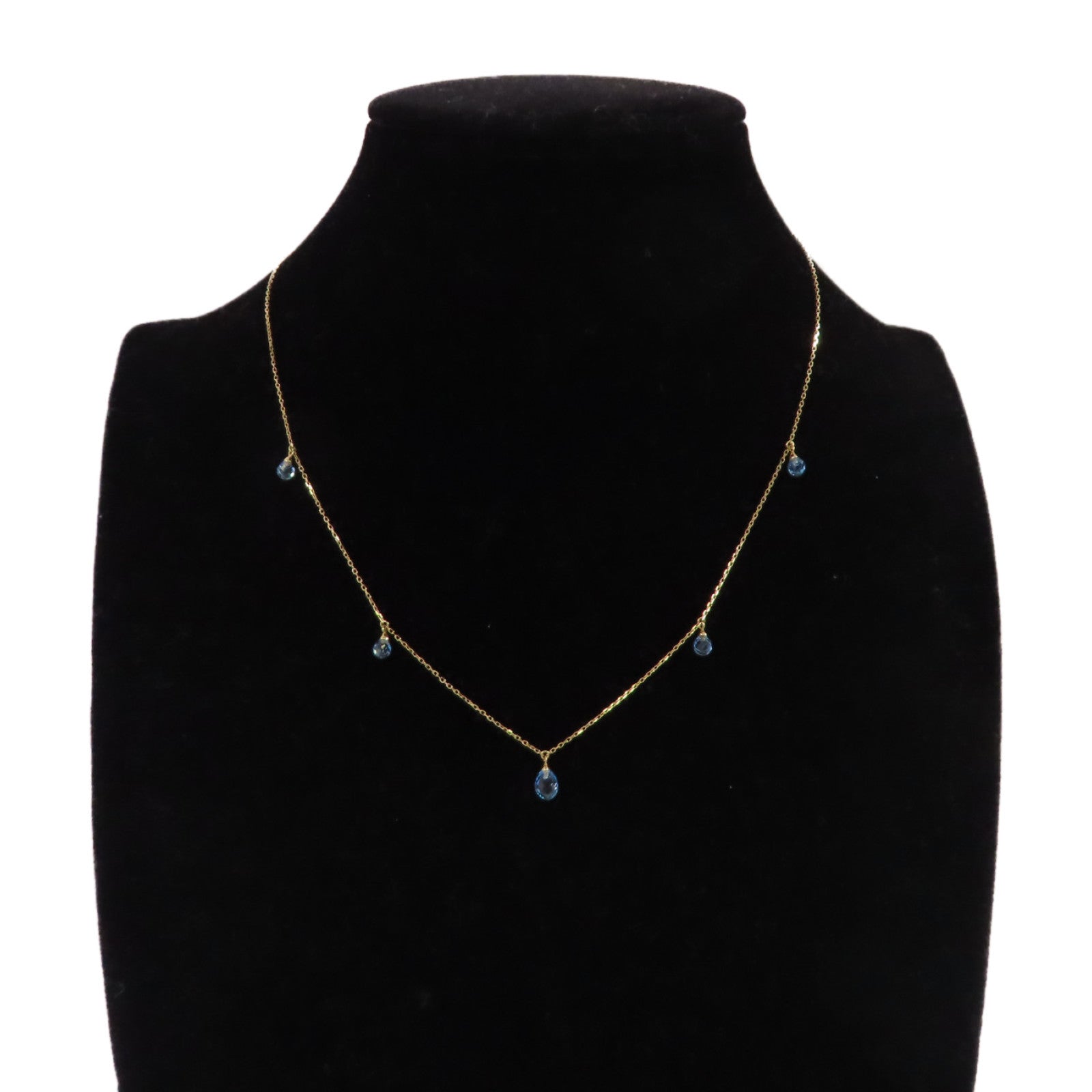 JEWELRY 18K黃金拓帕石Topaz Necklace金扣項鏈