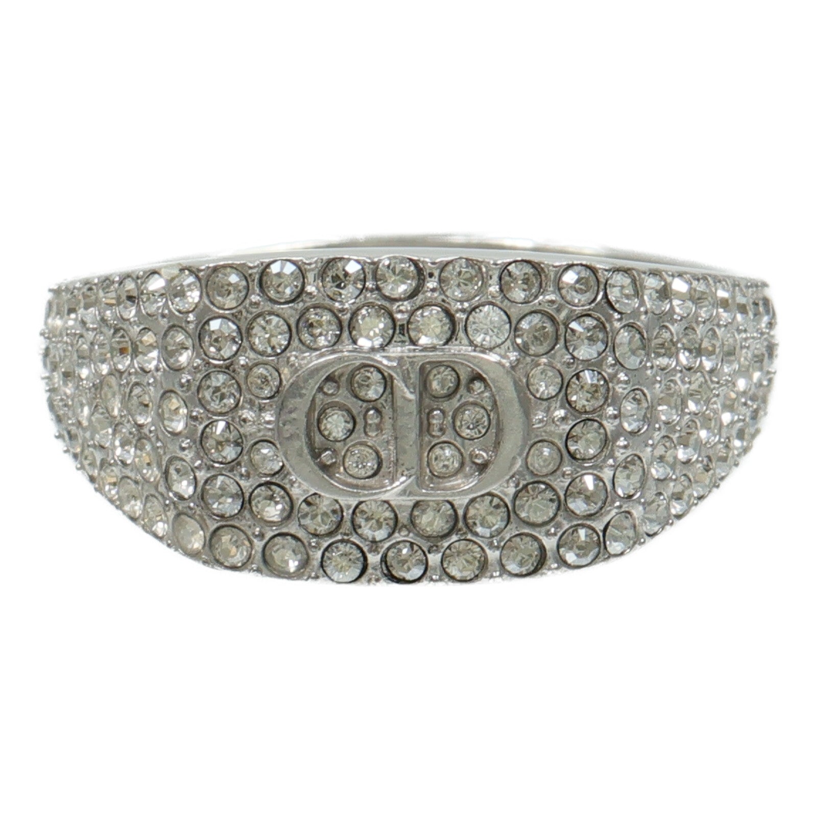 Dior 925純銀/水晶CD Icon Signet Ring戒指