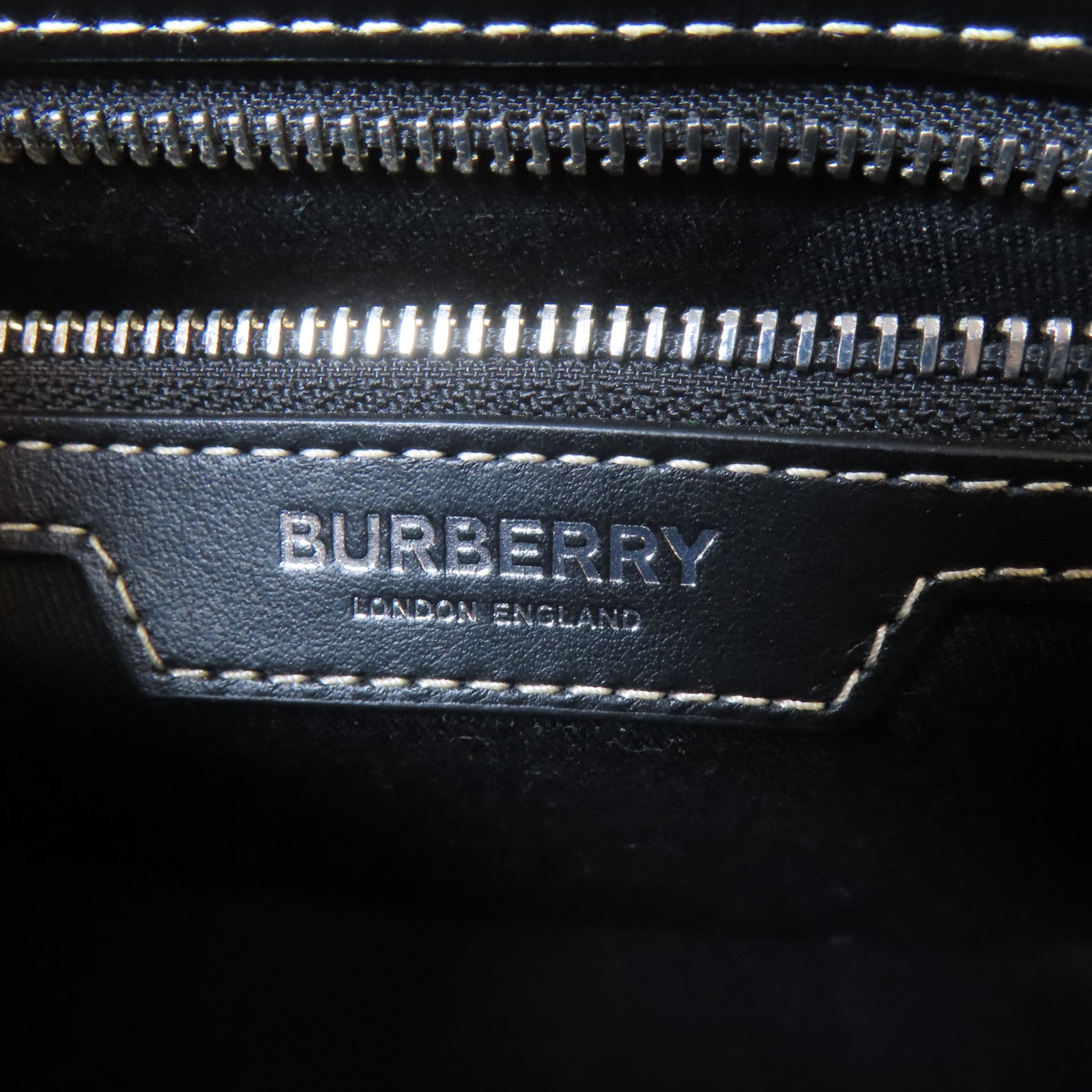 BURBERRY 塗層帆布Shoulder Bag銀扣肩背袋啡色