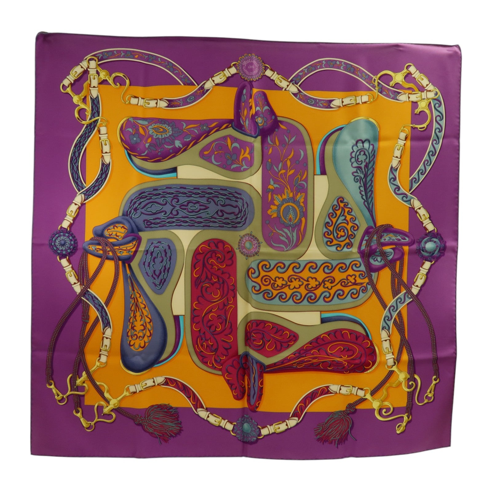 HERMES 絲質Scarf 90x90cm絲巾