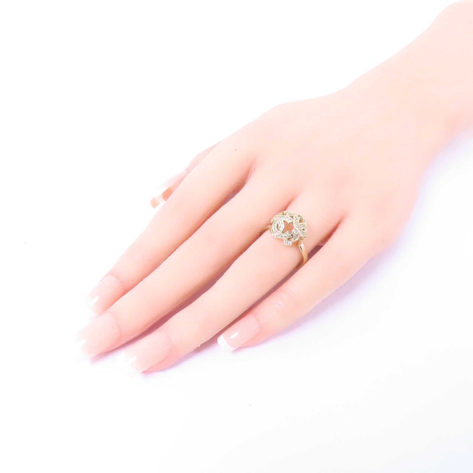 CHANEL 【激減優惠】金屬Ring 戒指US#6金色