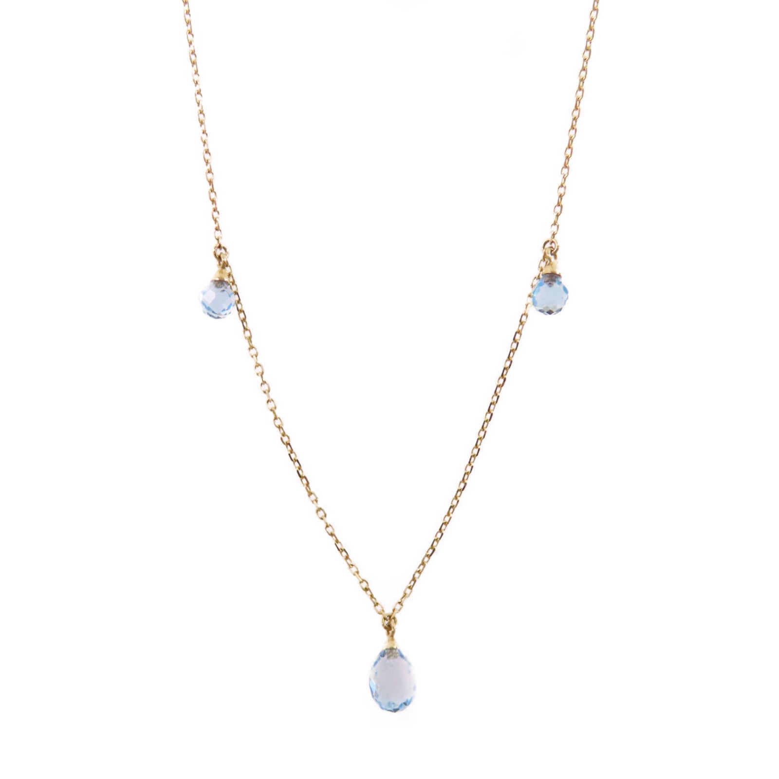 JEWELRY 18K黃金拓帕石Topaz Necklace金扣項鏈