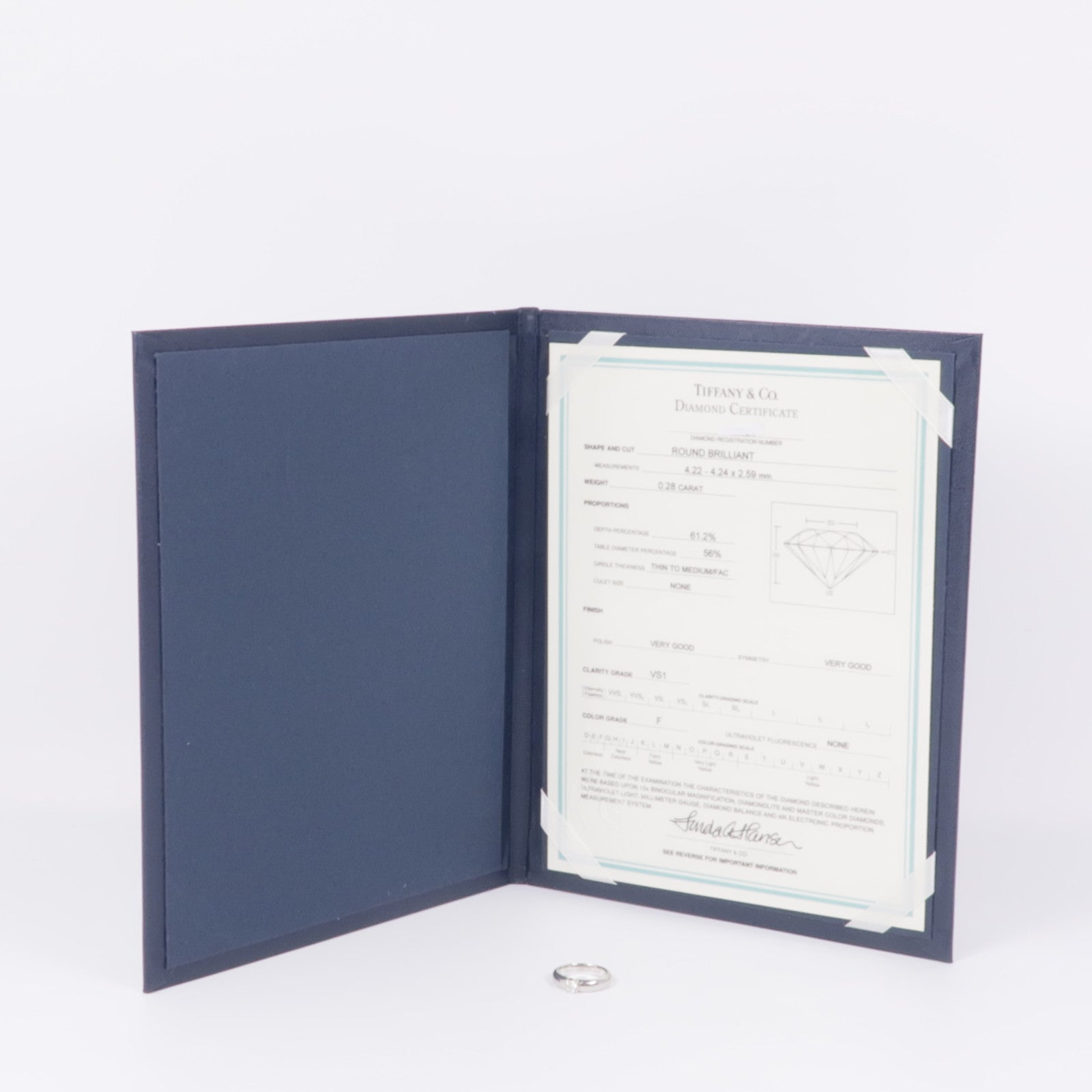 TIFFANY＆CO PT950鉑金Dots Diamond Ring鑽石戒指US#5