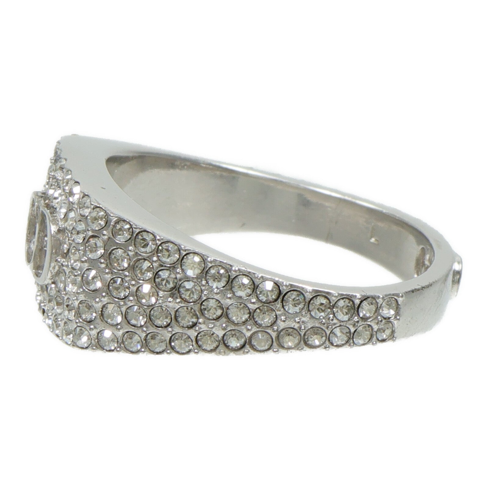Dior 925純銀/水晶CD Icon Signet Ring戒指