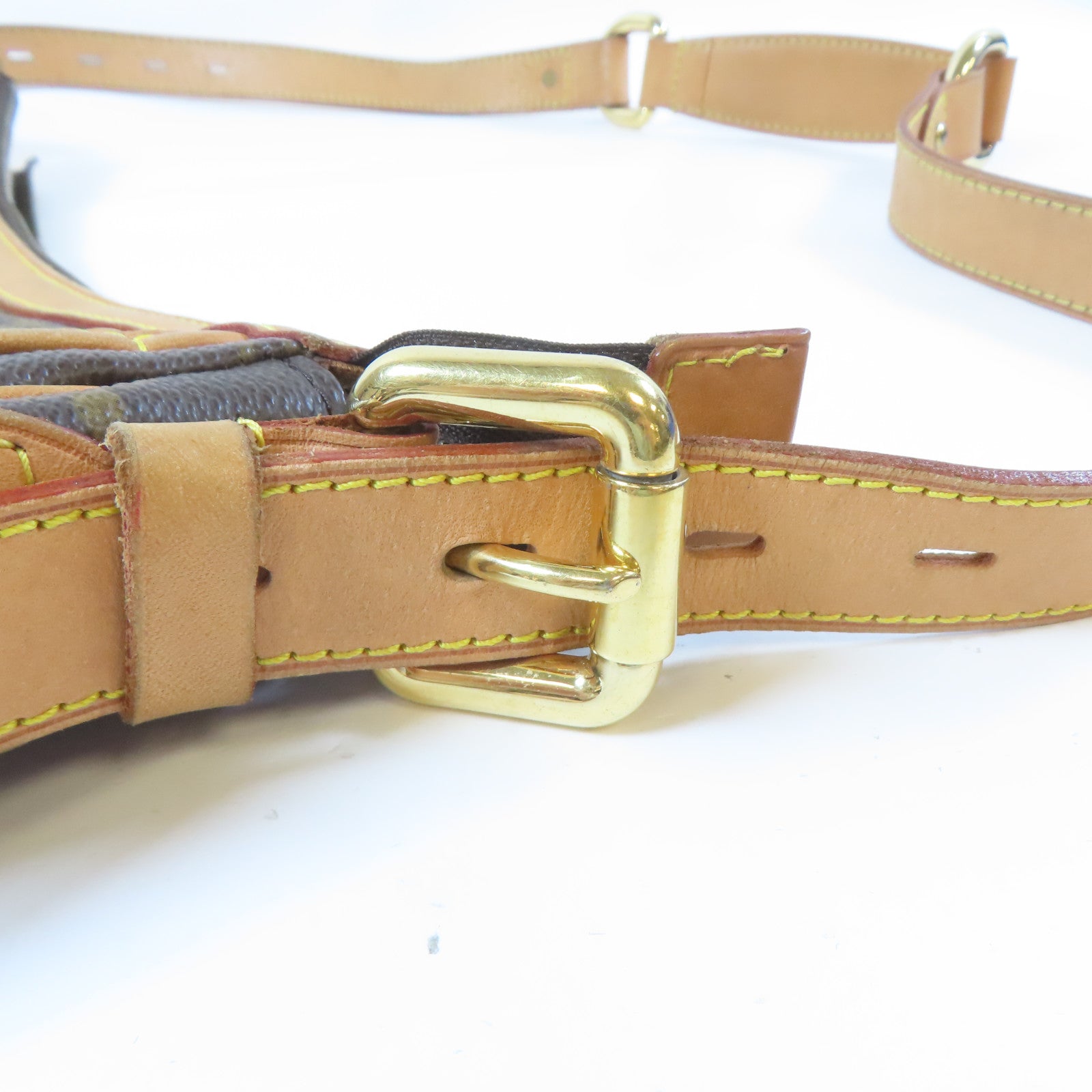 LOUIS VUITTON Monogram Tulum GM金扣肩背袋啡色