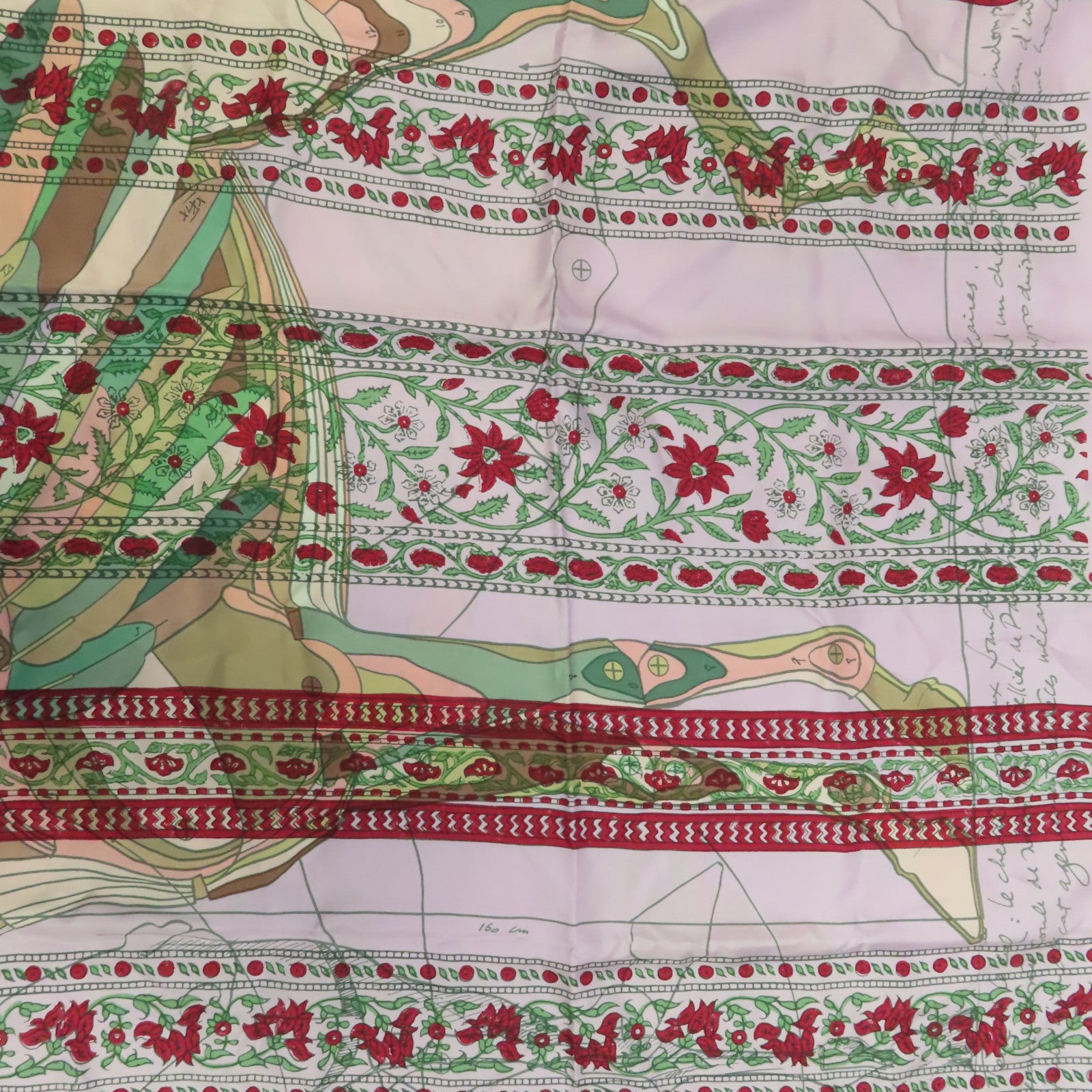 HERMES 羊絨/絲質Scarf圍巾米色