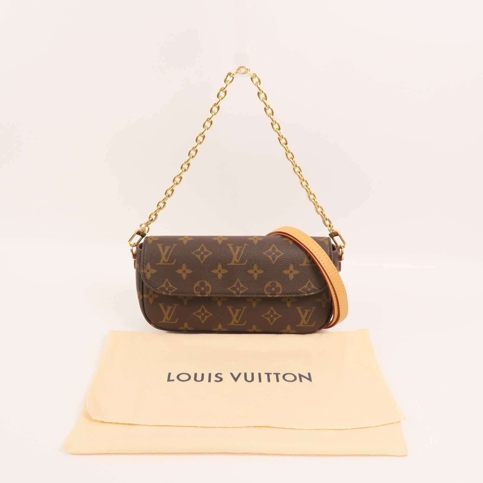 LOUIS VUITTON Monogram Ivy金扣手挽肩背兩用袋