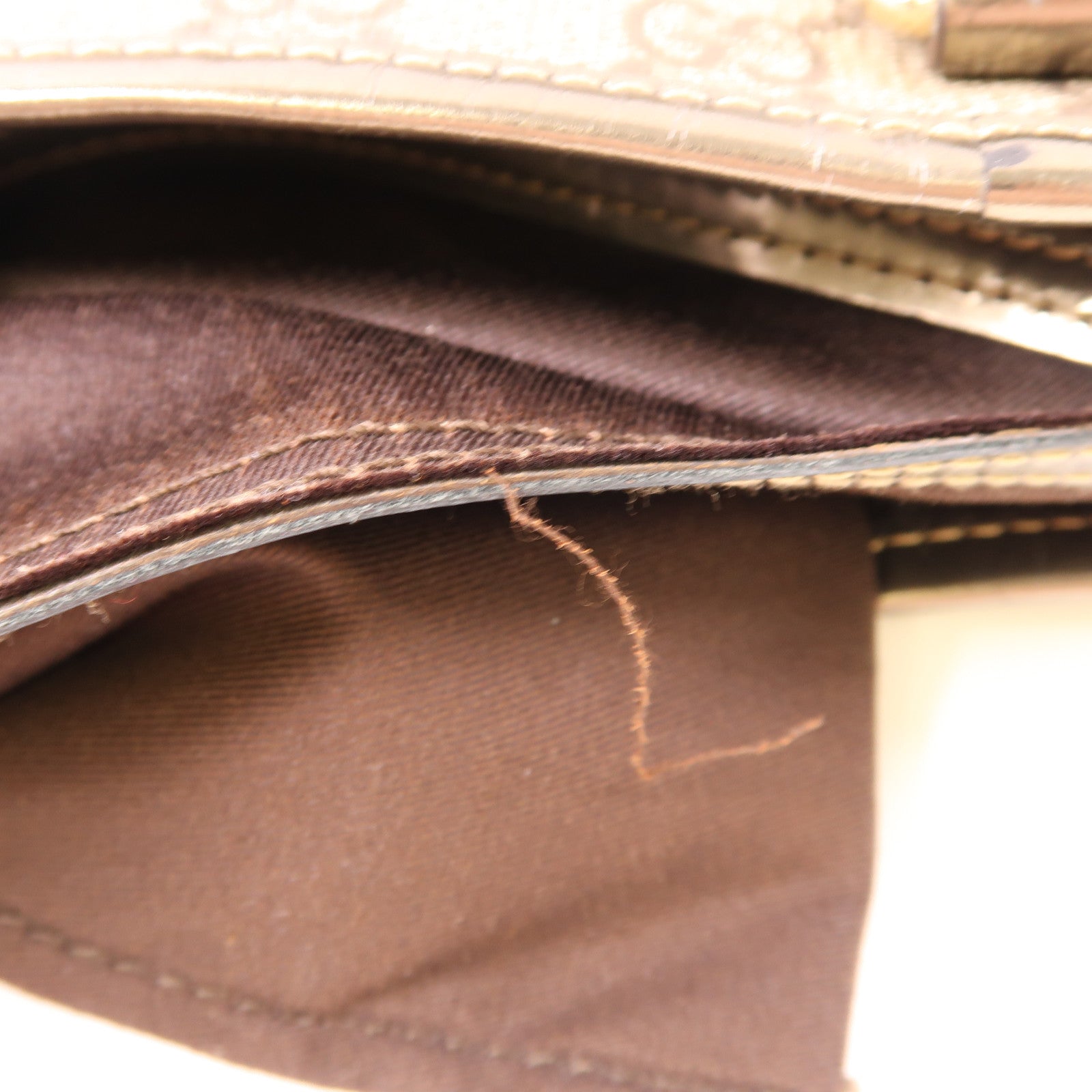 GUCCI GG SHW Tote Bag 189896 Coated Canvas Brown