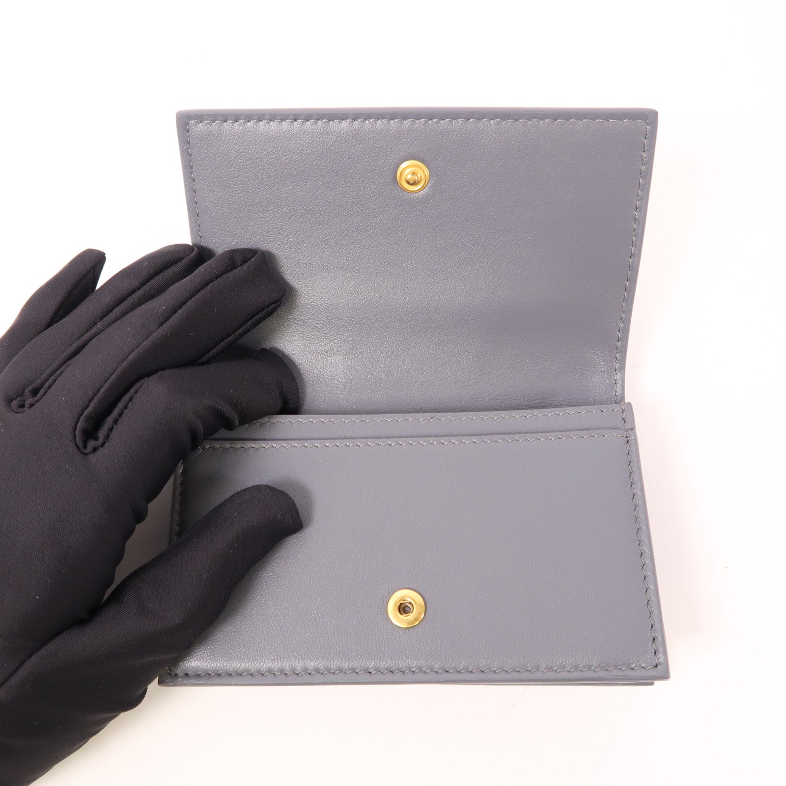 BOTTEGA VENETA 羊皮皮革Card Case金扣卡片套