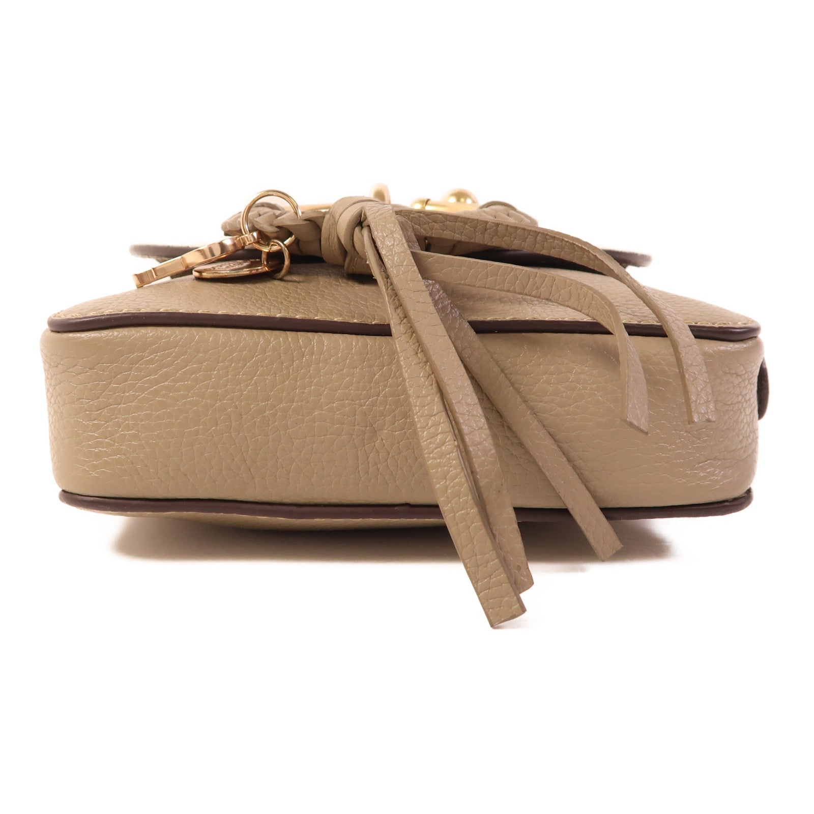 SEE BY CHLOE 牛皮皮革/麂皮皮革Shoulder Bag金扣肩背袋