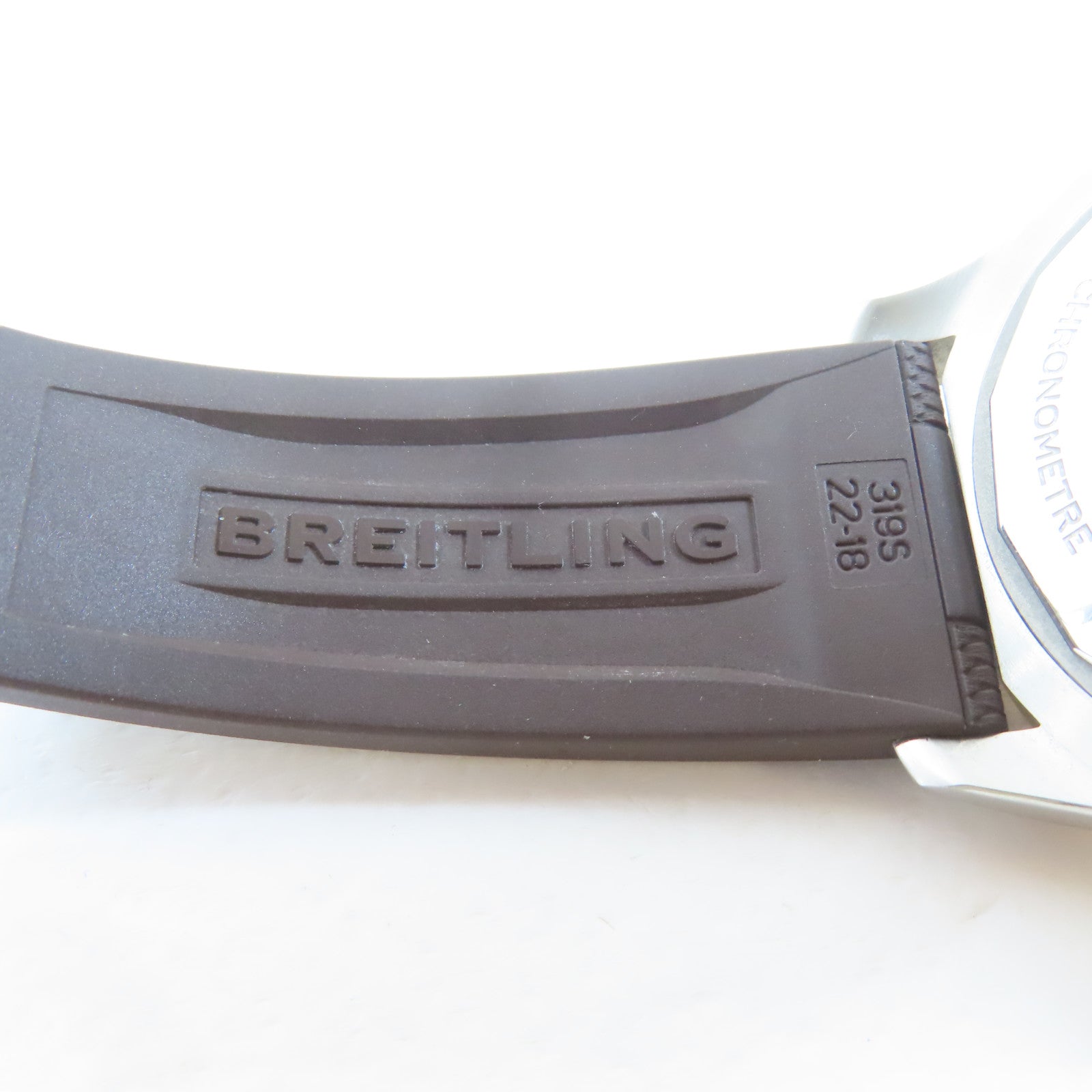 BREITLING Superocean18K玫瑰金/不鏽鋼手錶自動機芯黑色#17cm