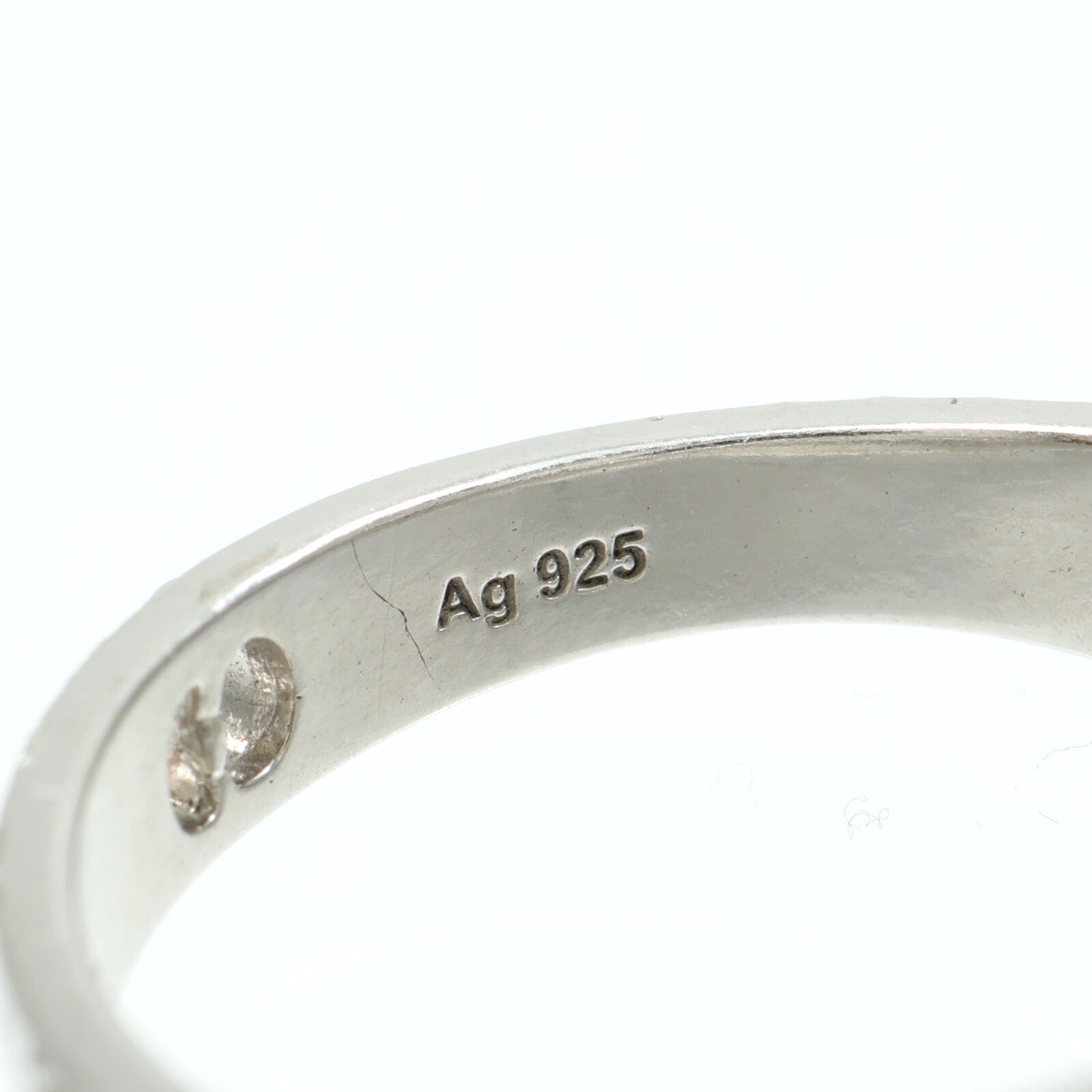 Dior 925純銀/水晶CD Icon Signet Ring戒指