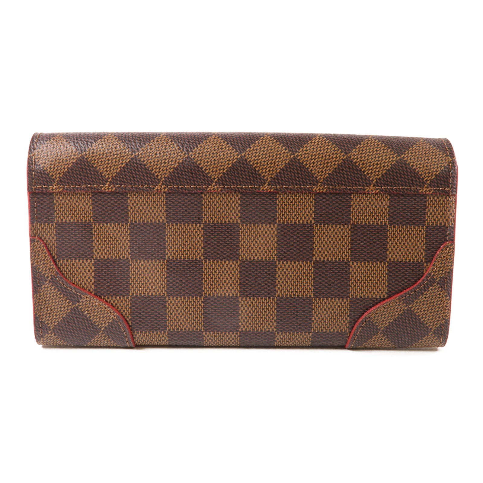 LOUIS VUITTON Damier Caissa Long Wallet金扣長錢包