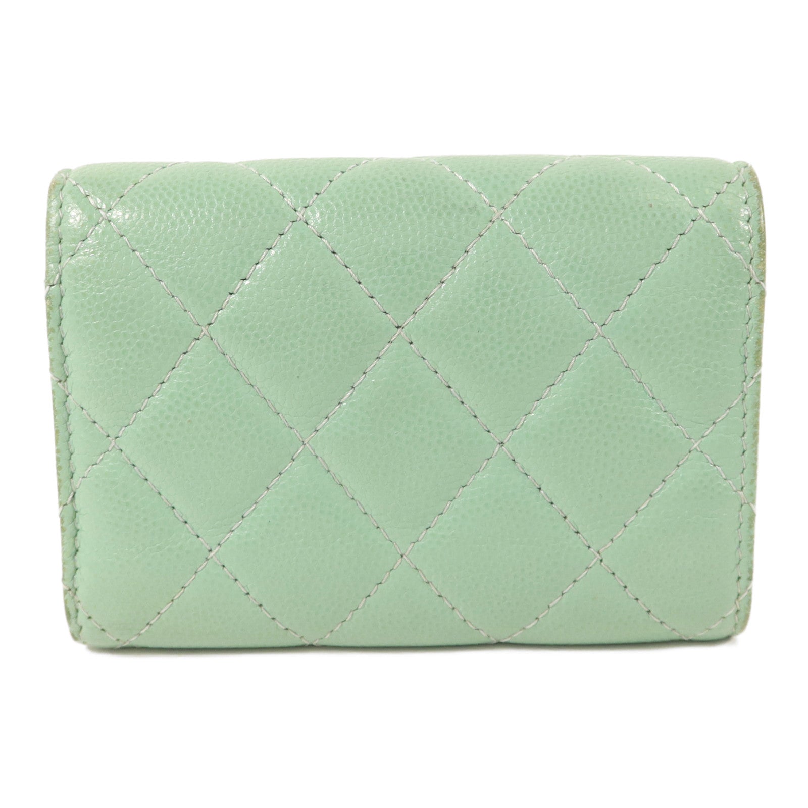 CHANEL 牛皮皮革Trifold Wallet錢包