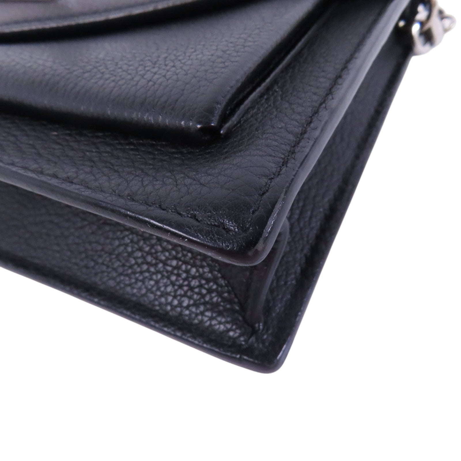 LOUIS VUITTON 牛皮皮革My Lock Me銀扣鏈帶肩背袋