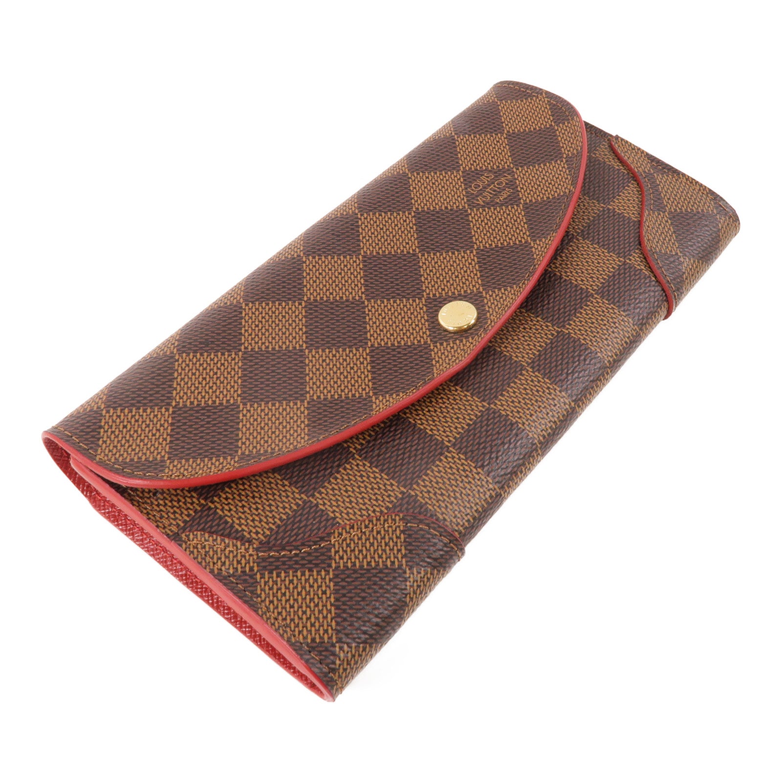 LOUIS VUITTON Damier Caissa Long Wallet金扣長錢包