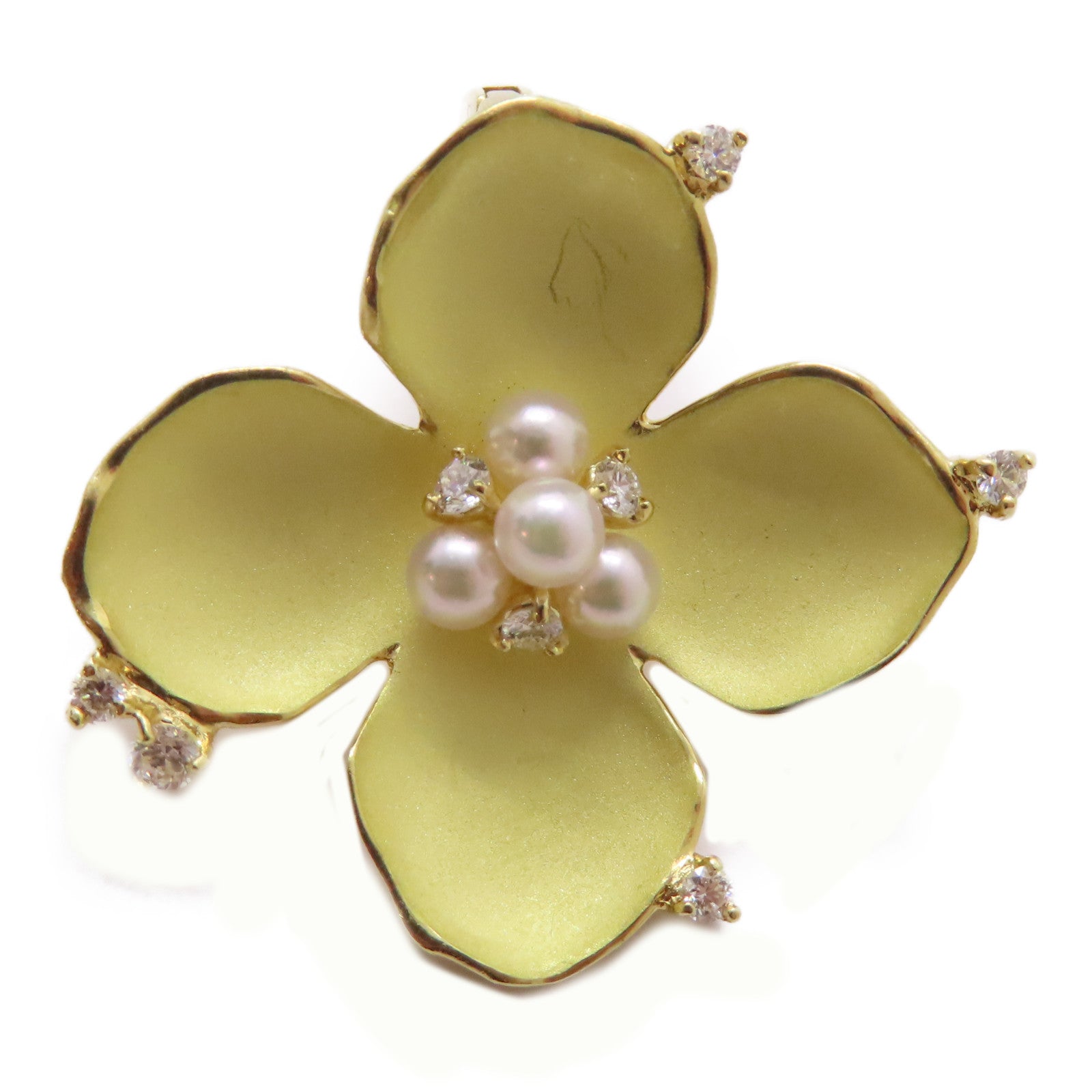 JEWELRY 【激減優惠】18K黃金Diamond Brooch 0.21ct鑽石胸針