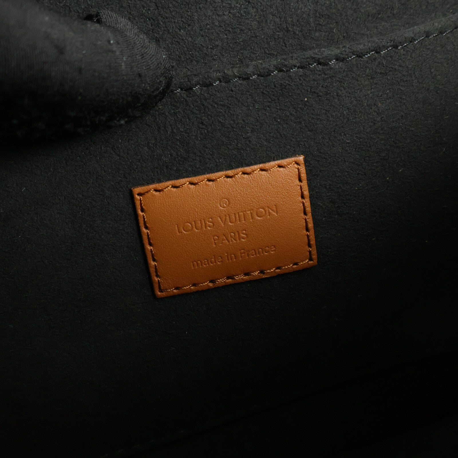 LOUIS VUITTON Monogram/Monogram Reverse Dauphine MM金扣手挽肩背兩用袋棕色