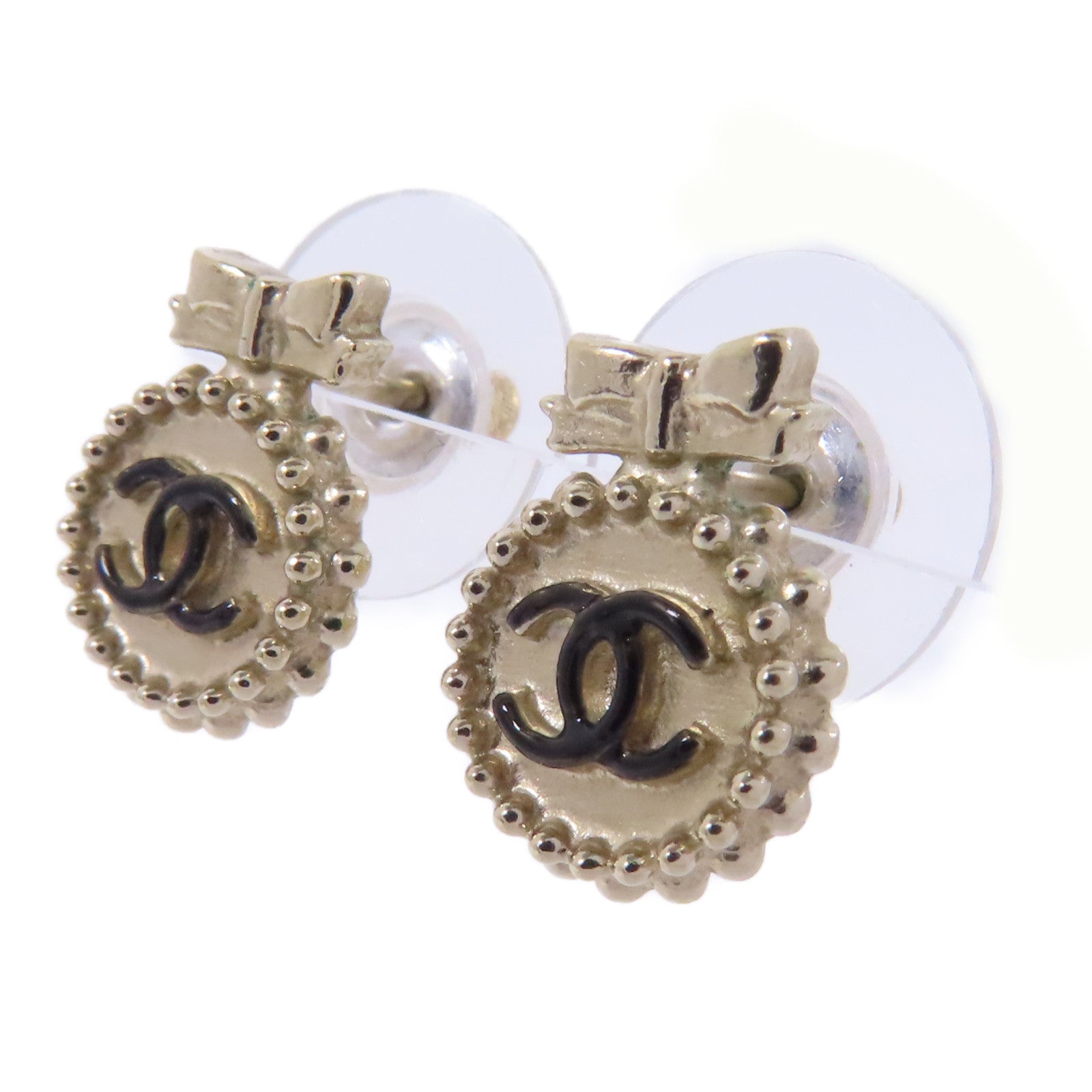 CHANEL 金屬Earrings耳環金色