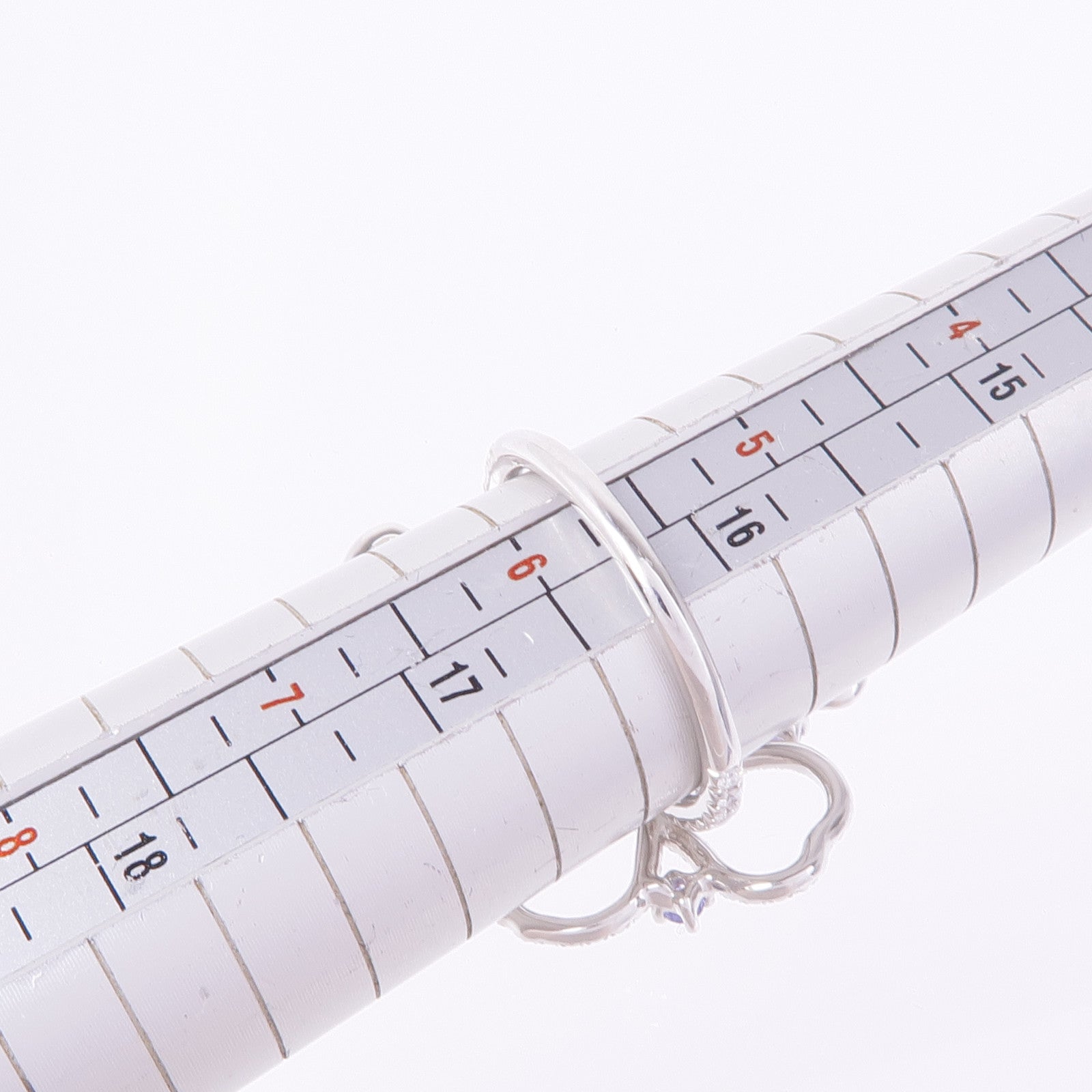 TIFFANY＆CO 【激減優惠】PT950鉑金Paper Flowers Ring鑽石/坦桑石戒指US#5.75