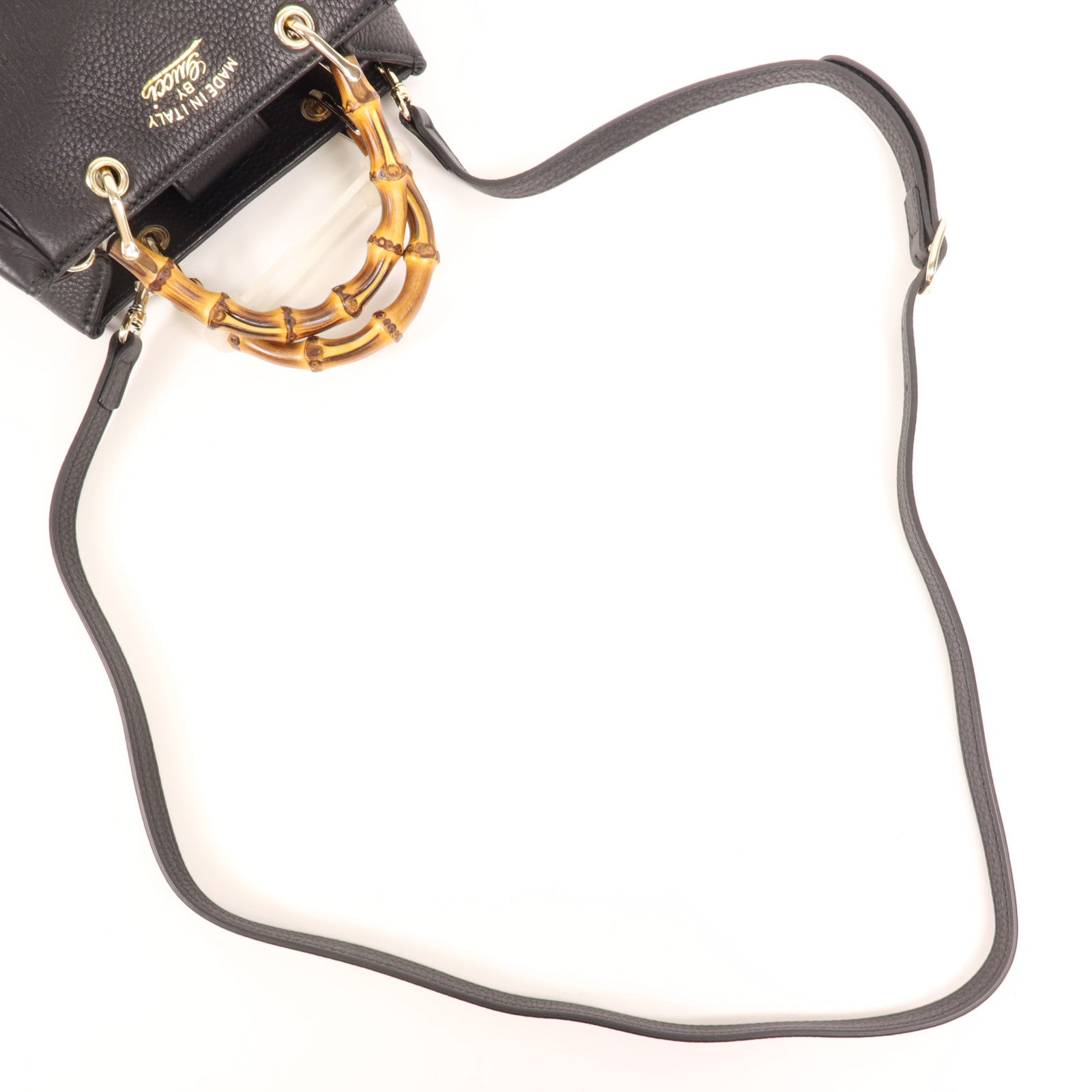 GUCCI 【激減優惠】牛皮皮革2 Way Shoulder金扣手挽肩背兩用袋