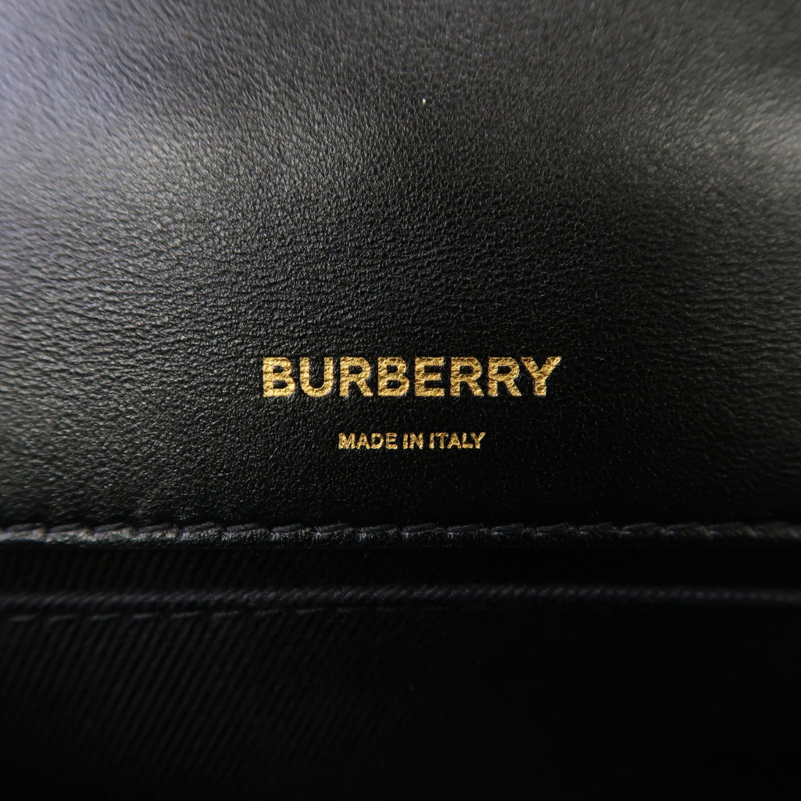 BURBERRY 羊皮皮革Small Lola Bag金扣鏈帶肩背袋黑色