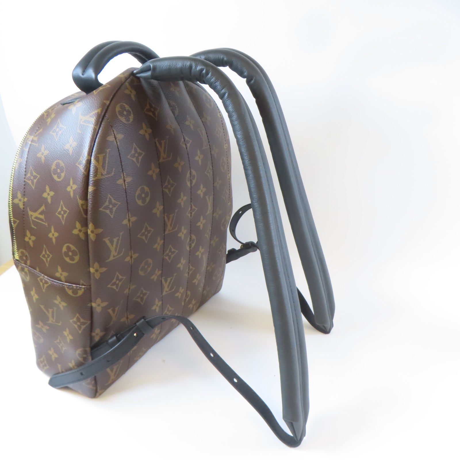 LOUIS VUITTON Monogram Palm Springs MM金扣背包啡色