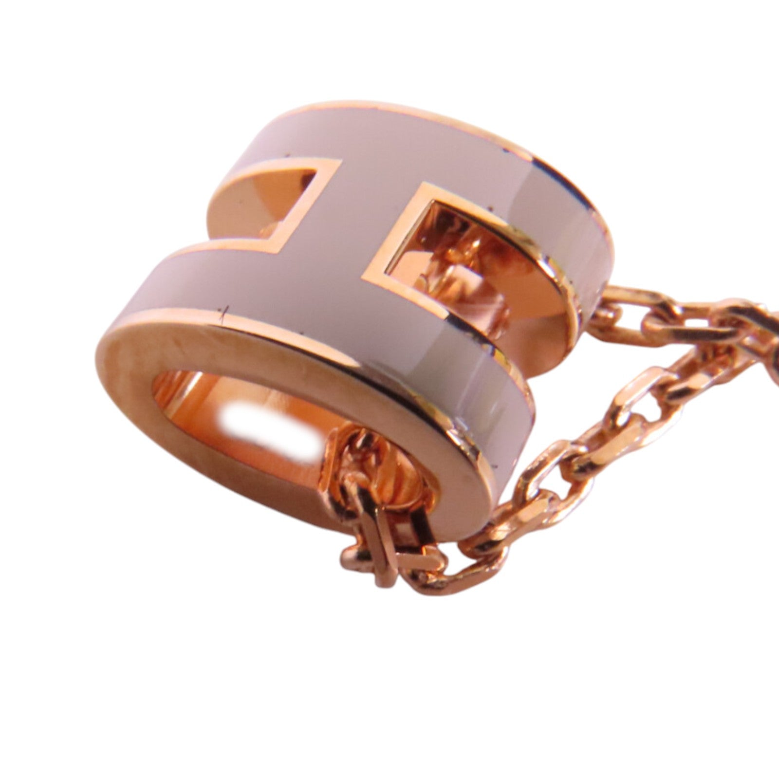 HERMES 金屬/琺瑯Pop H Mini Necklace金扣項鏈