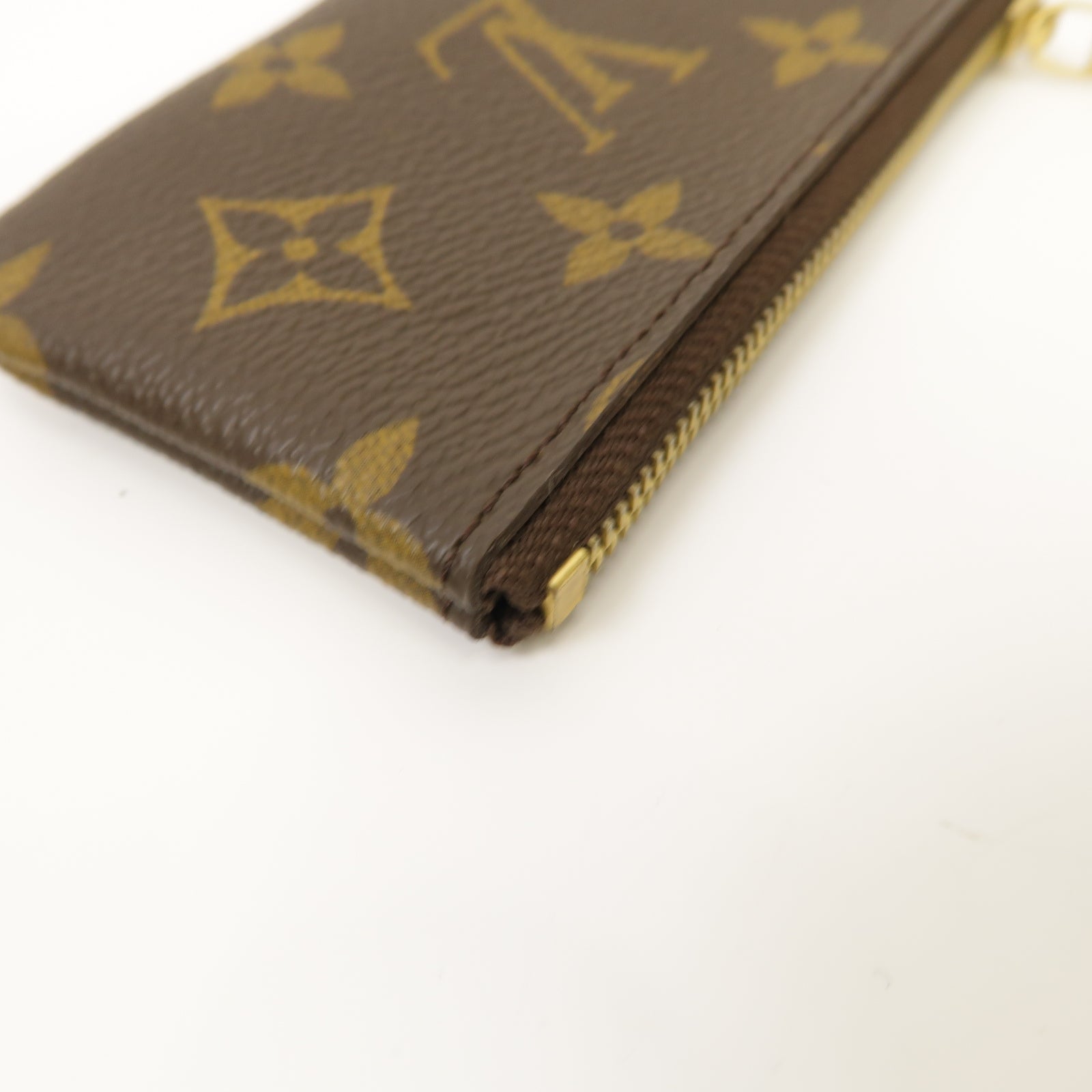 LOUIS VUITTON Monogram Key & Coin Pouch金扣鑰匙零錢包啡色