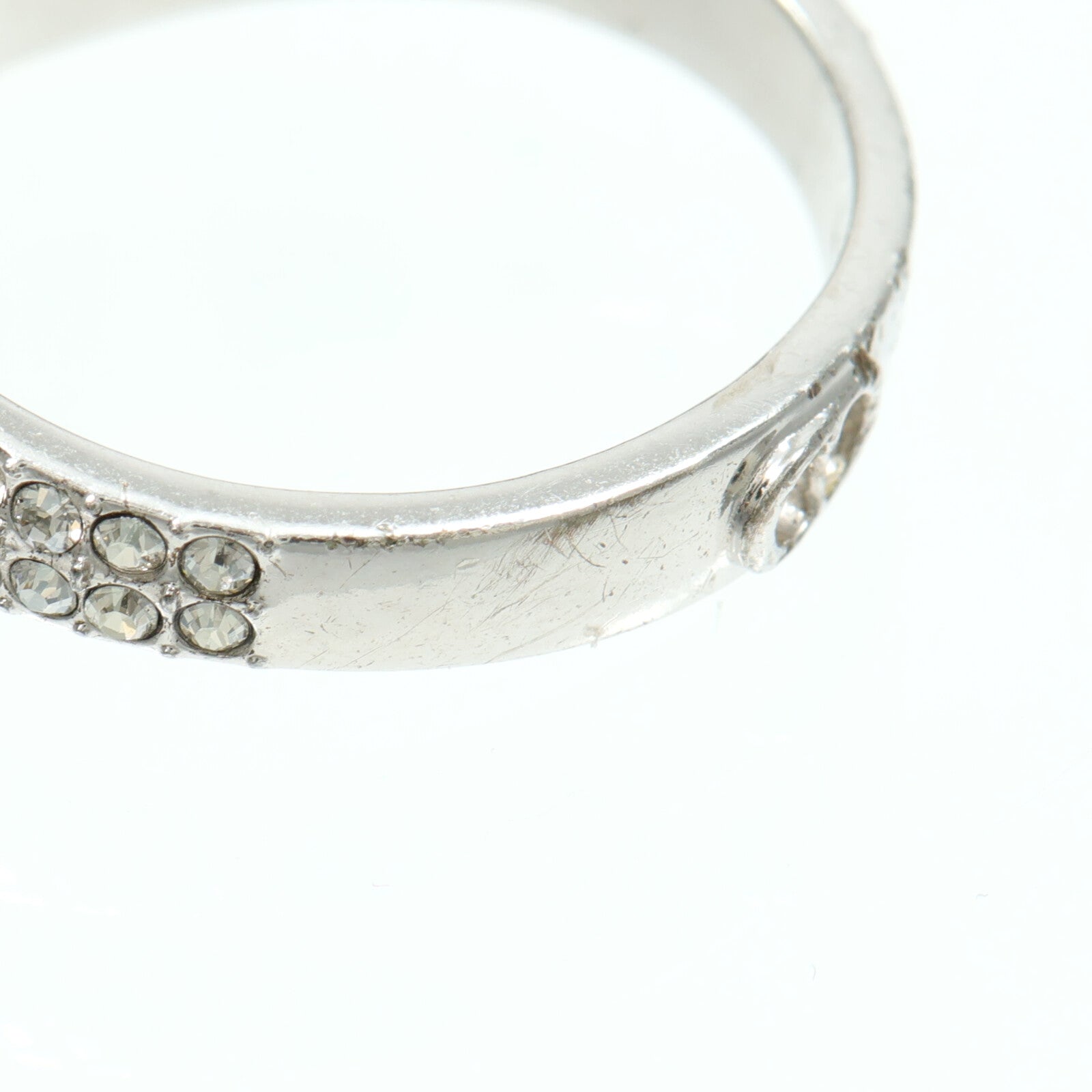 Dior 925純銀/水晶CD Icon Signet Ring戒指
