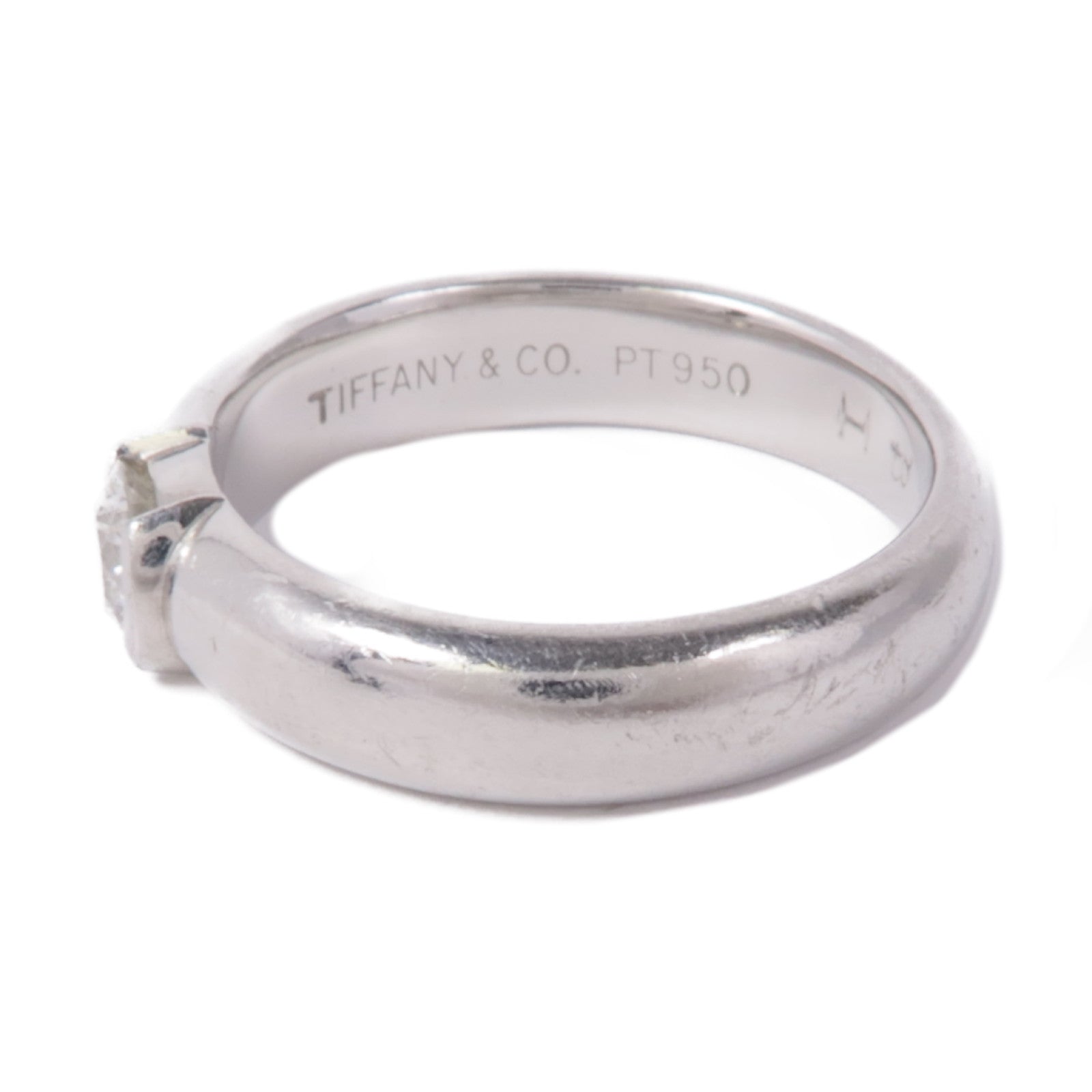 TIFFANY＆CO 【激減優惠】PT950鉑金Dots Diamond Ring鑽石戒指US#5