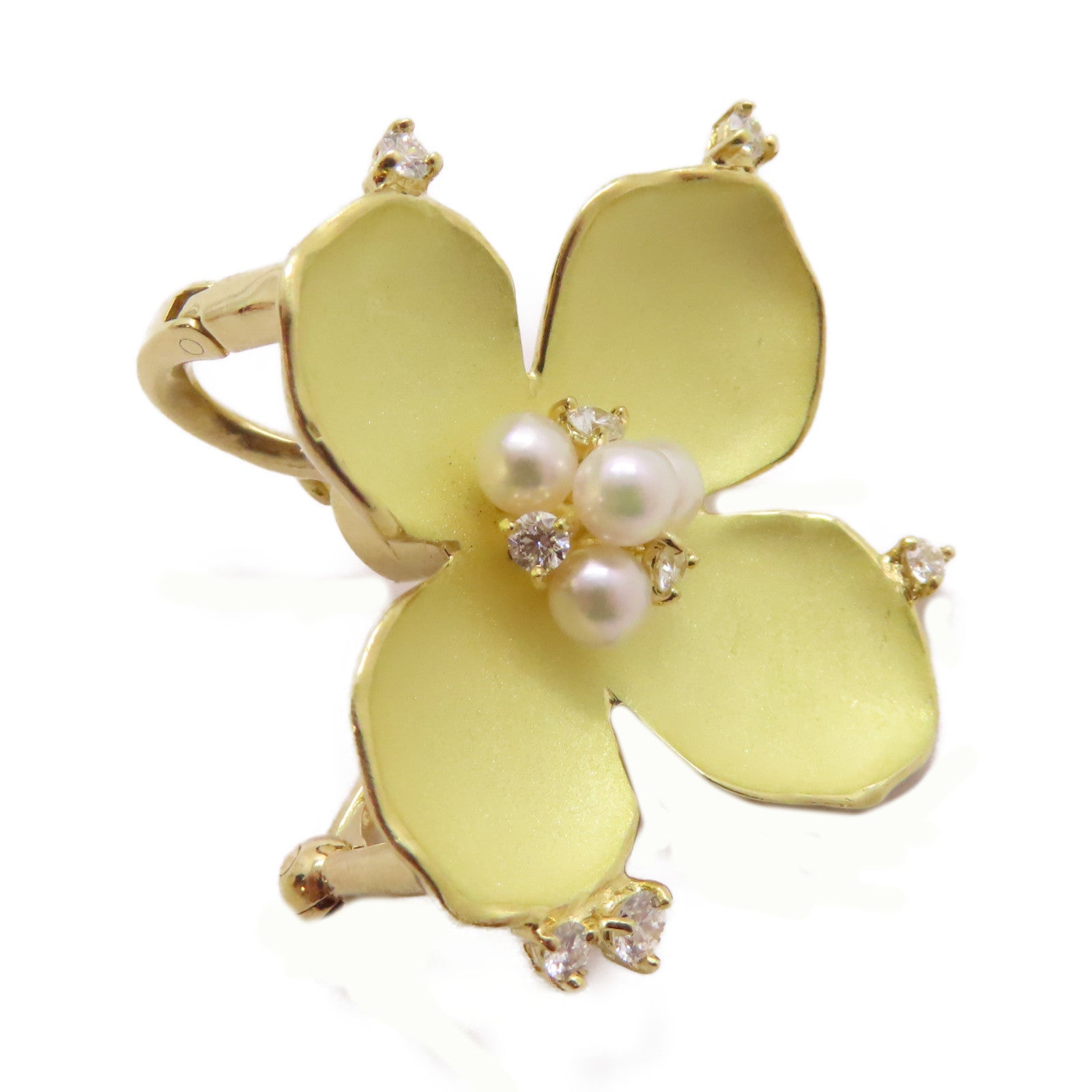 JEWELRY 【激減優惠】18K黃金Diamond Brooch 0.21ct鑽石胸針