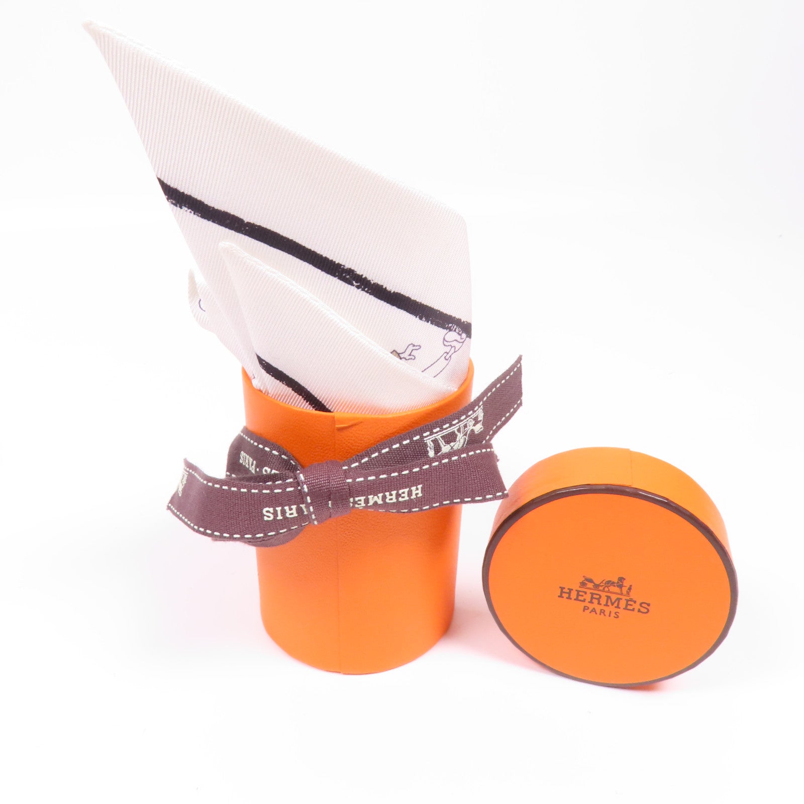 HERMES 【激減優惠】絲質Twilly絲巾