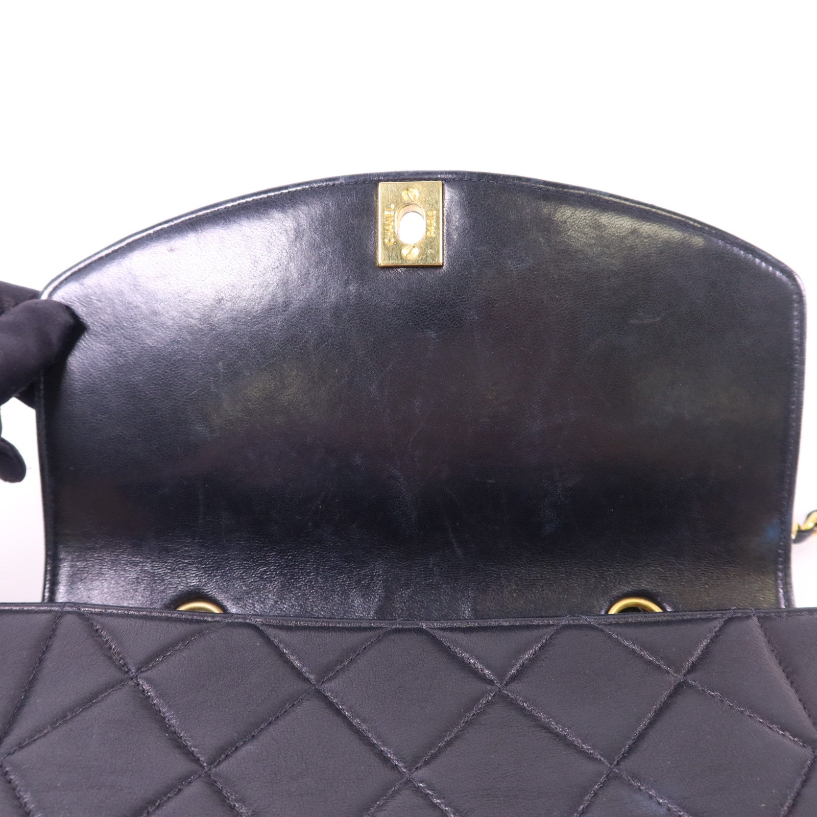 CHANEL 羊皮皮革Diana金扣鏈帶肩背袋