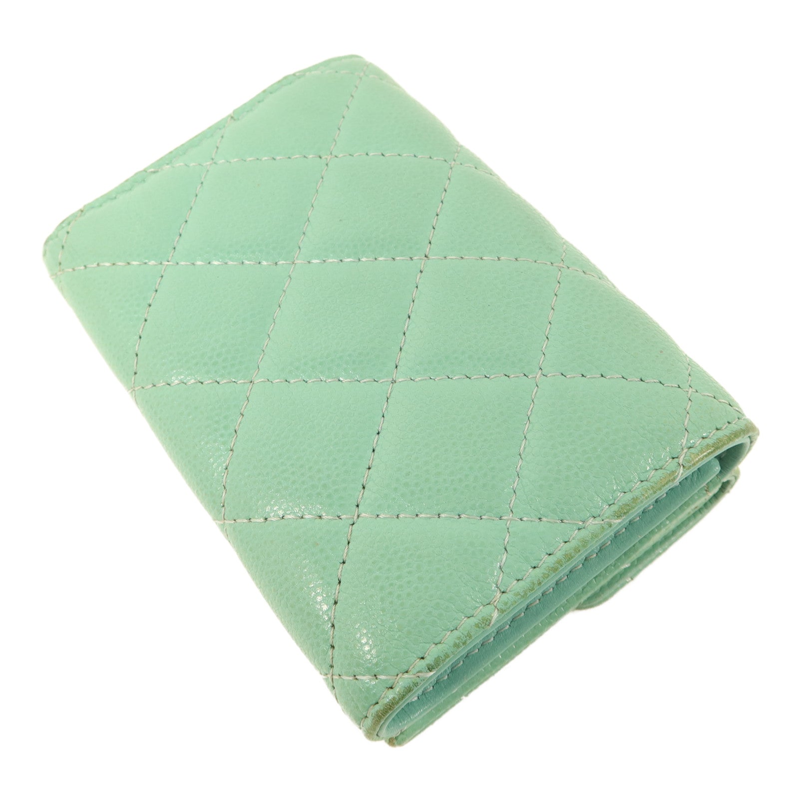 CHANEL 牛皮皮革Trifold Wallet錢包