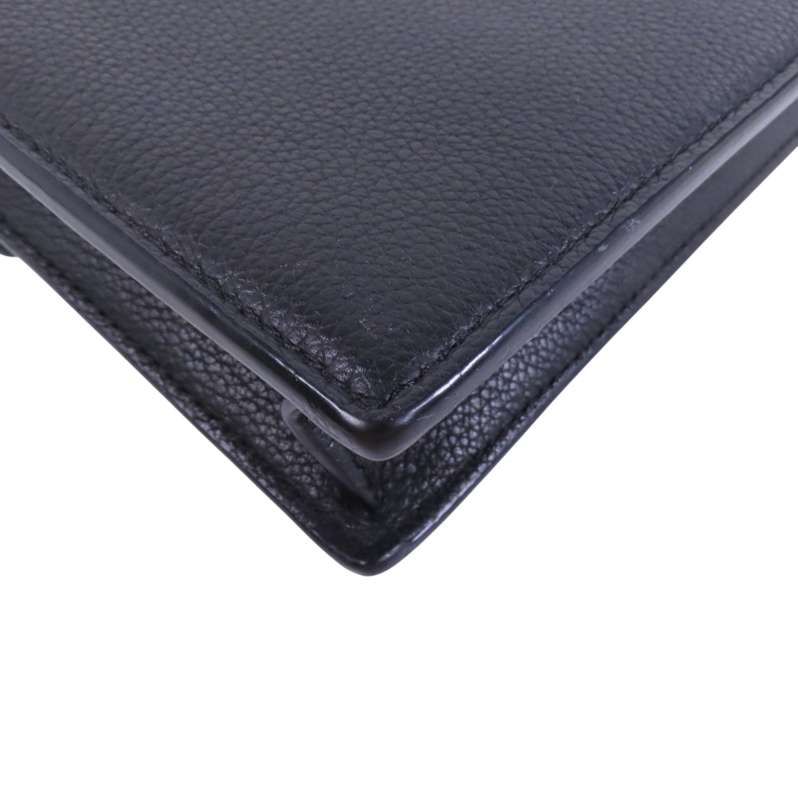 LOUIS VUITTON 牛皮皮革My Lock Me銀扣鏈帶肩背袋