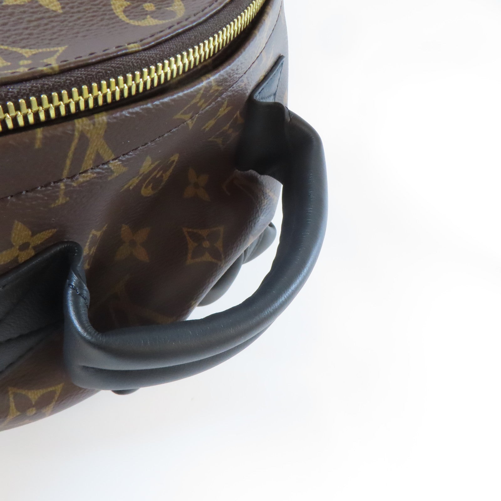 LOUIS VUITTON Monogram Palm Springs MM金扣背包啡色