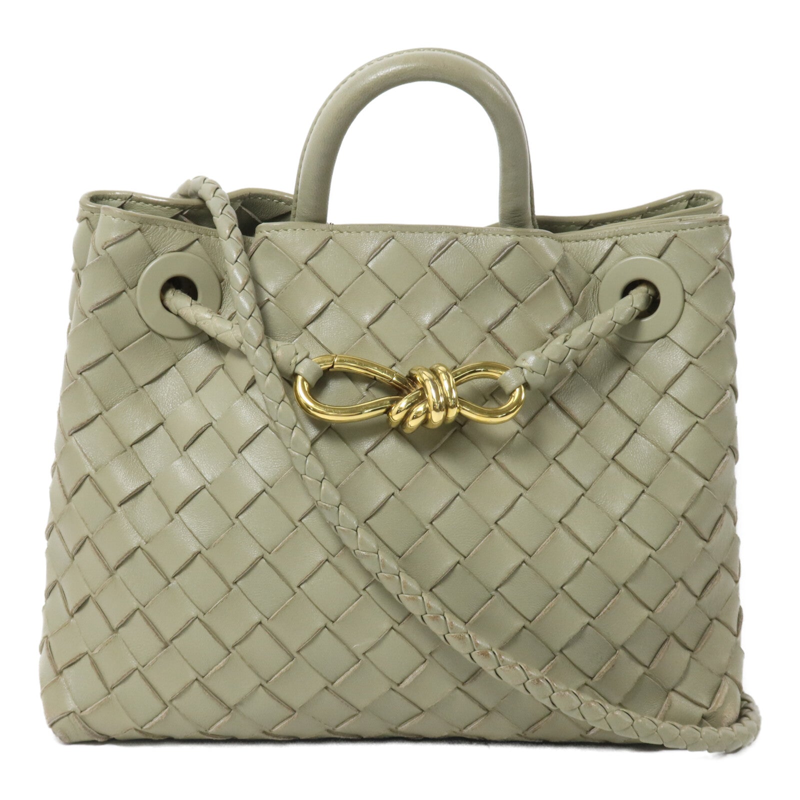 BOTTEGA VENETA 羊皮皮革Andiamo手挽肩背兩用袋