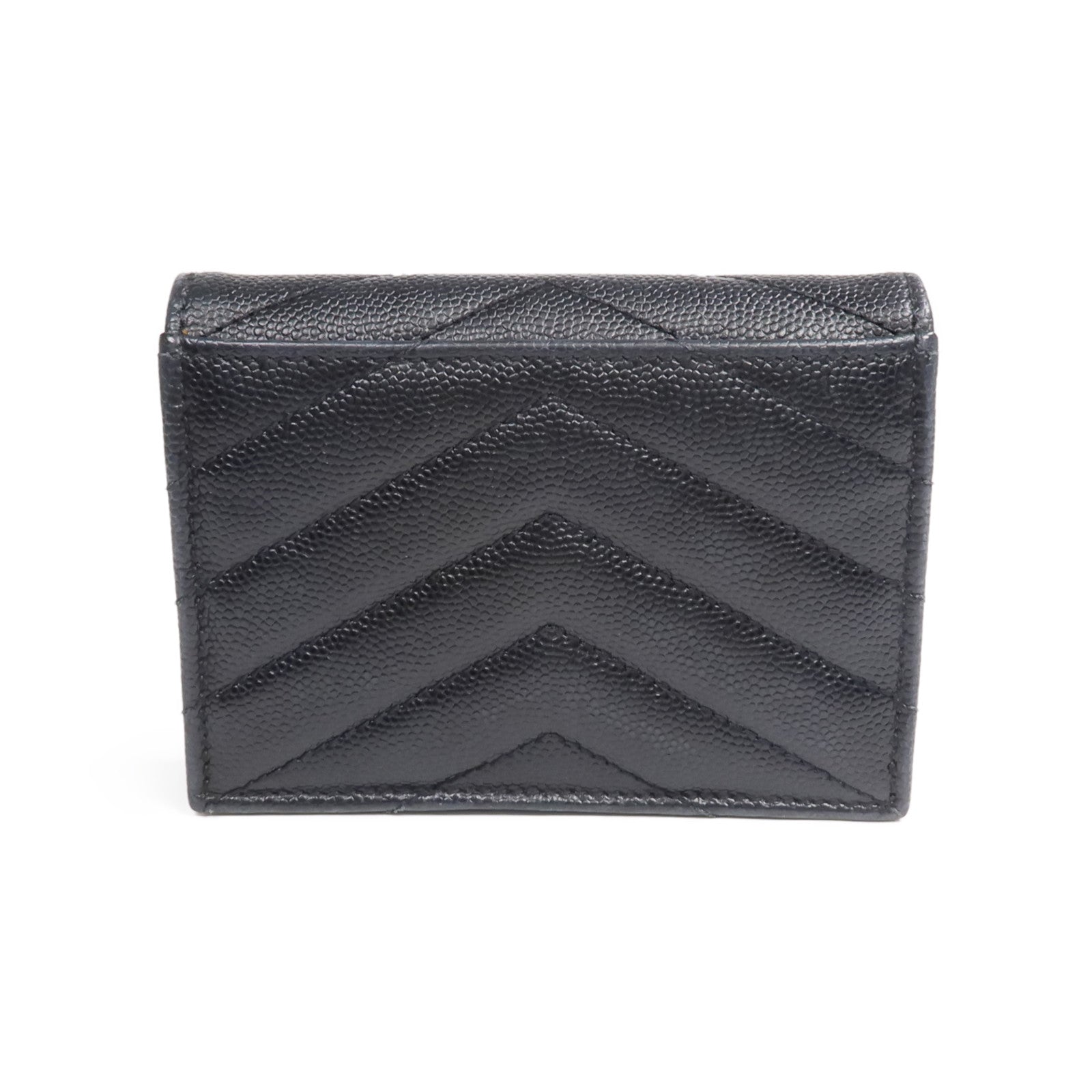 SAINT LAURENT 牛皮皮革Wallet銀扣錢包