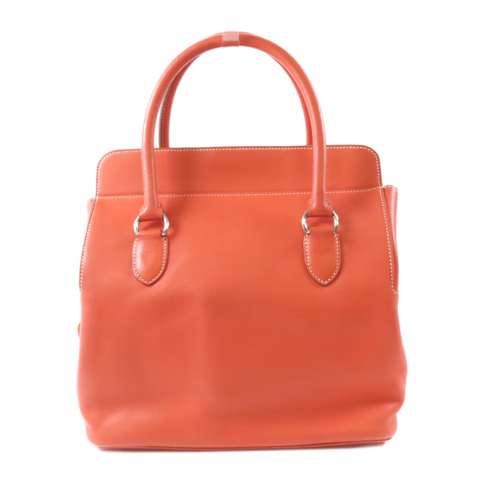 HERMES 【激減優惠】Evercolor皮革Toolbox 26銀扣手挽肩背兩用袋Sanguine