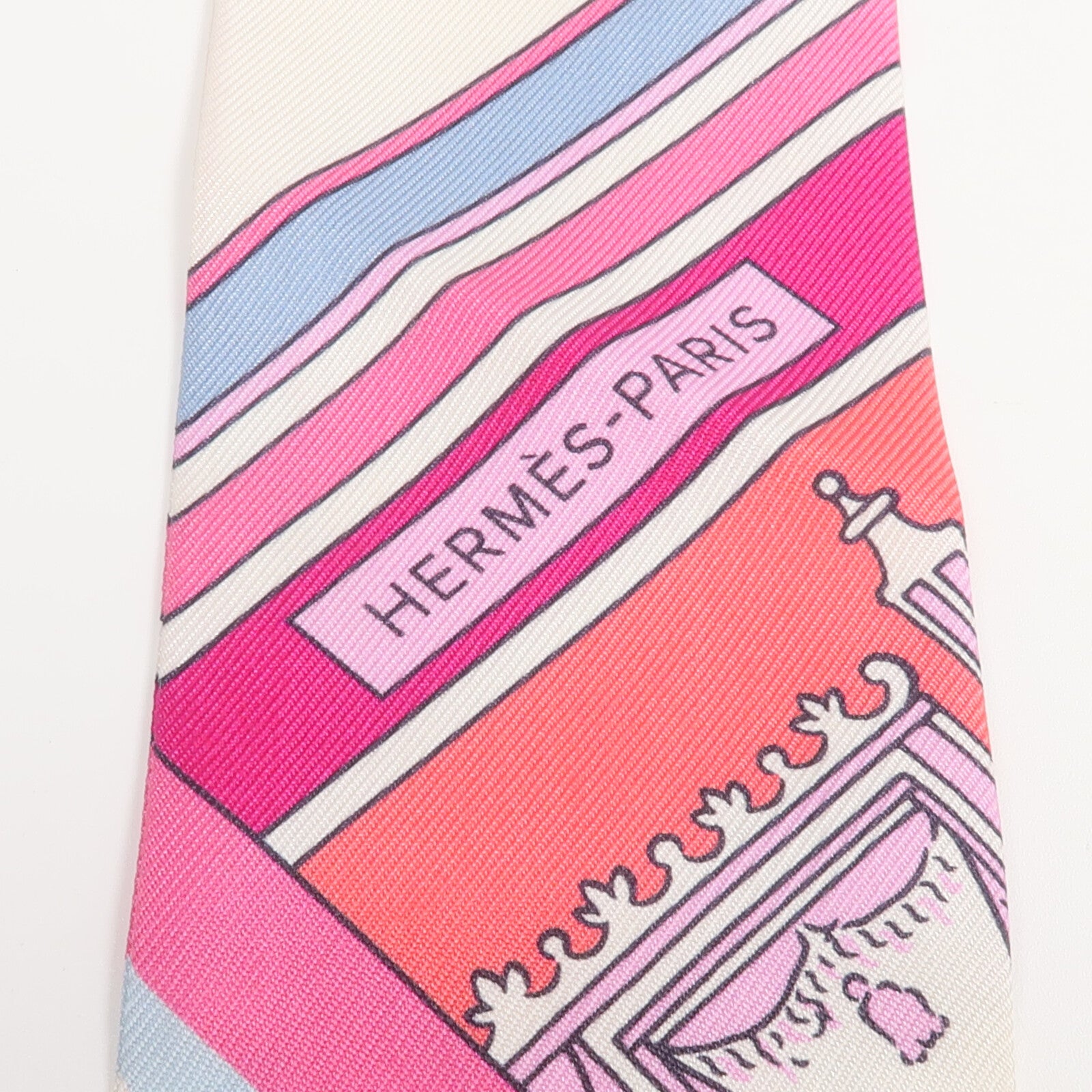 HERMES 絲質Twilly絲巾