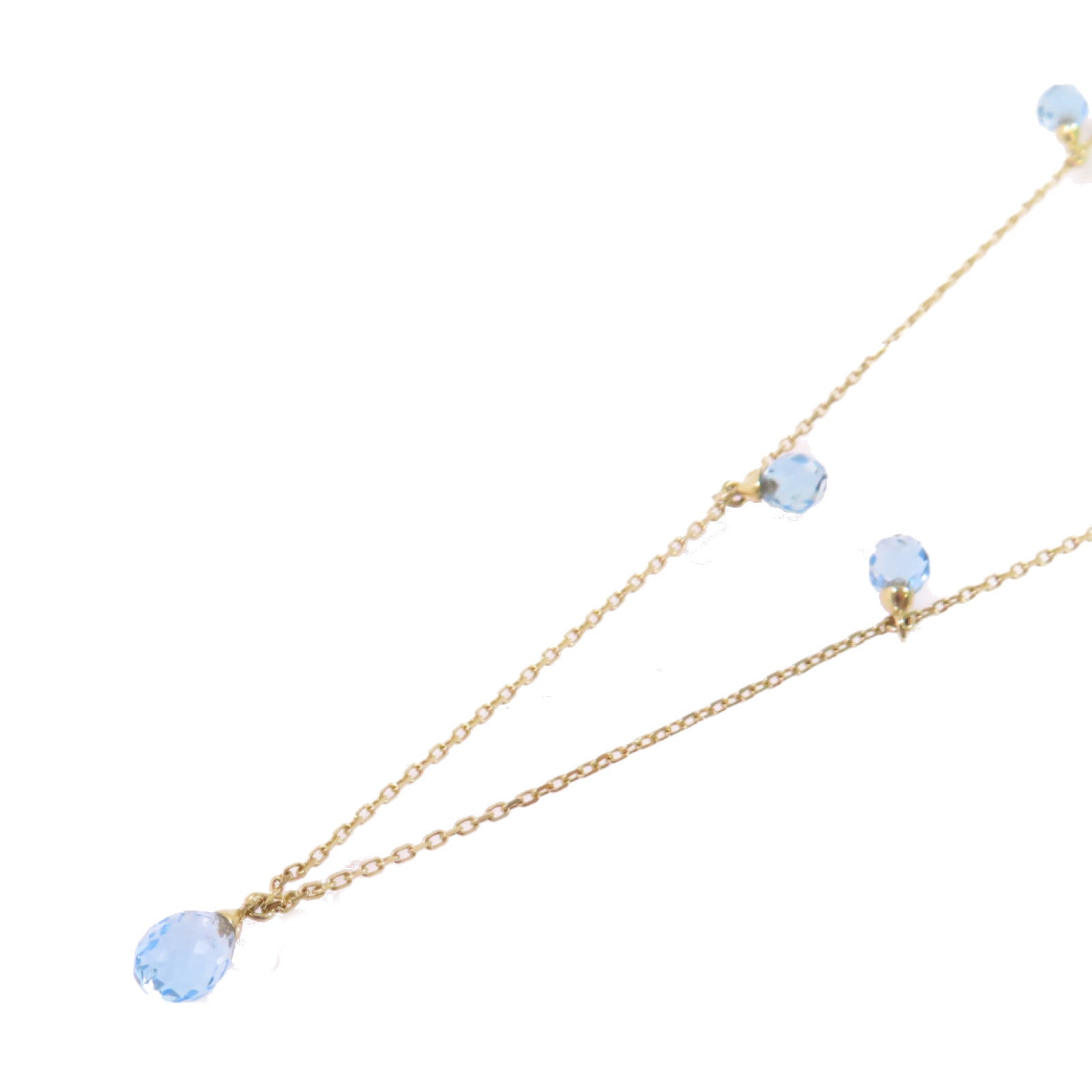 JEWELRY 18K黃金拓帕石Topaz Necklace金扣項鏈