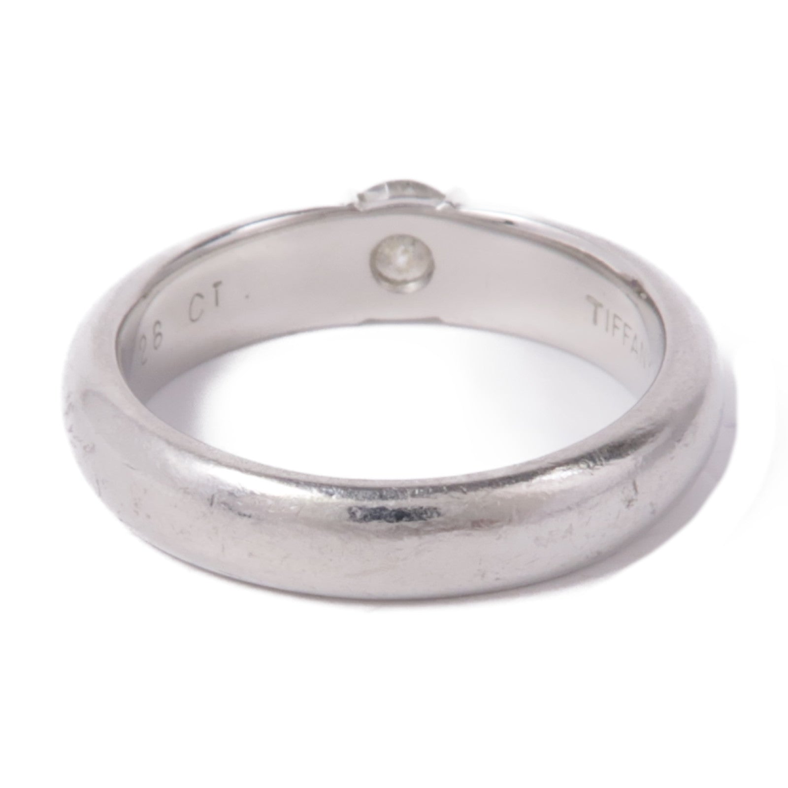 TIFFANY＆CO 【激減優惠】PT950鉑金Dots Diamond Ring鑽石戒指US#5